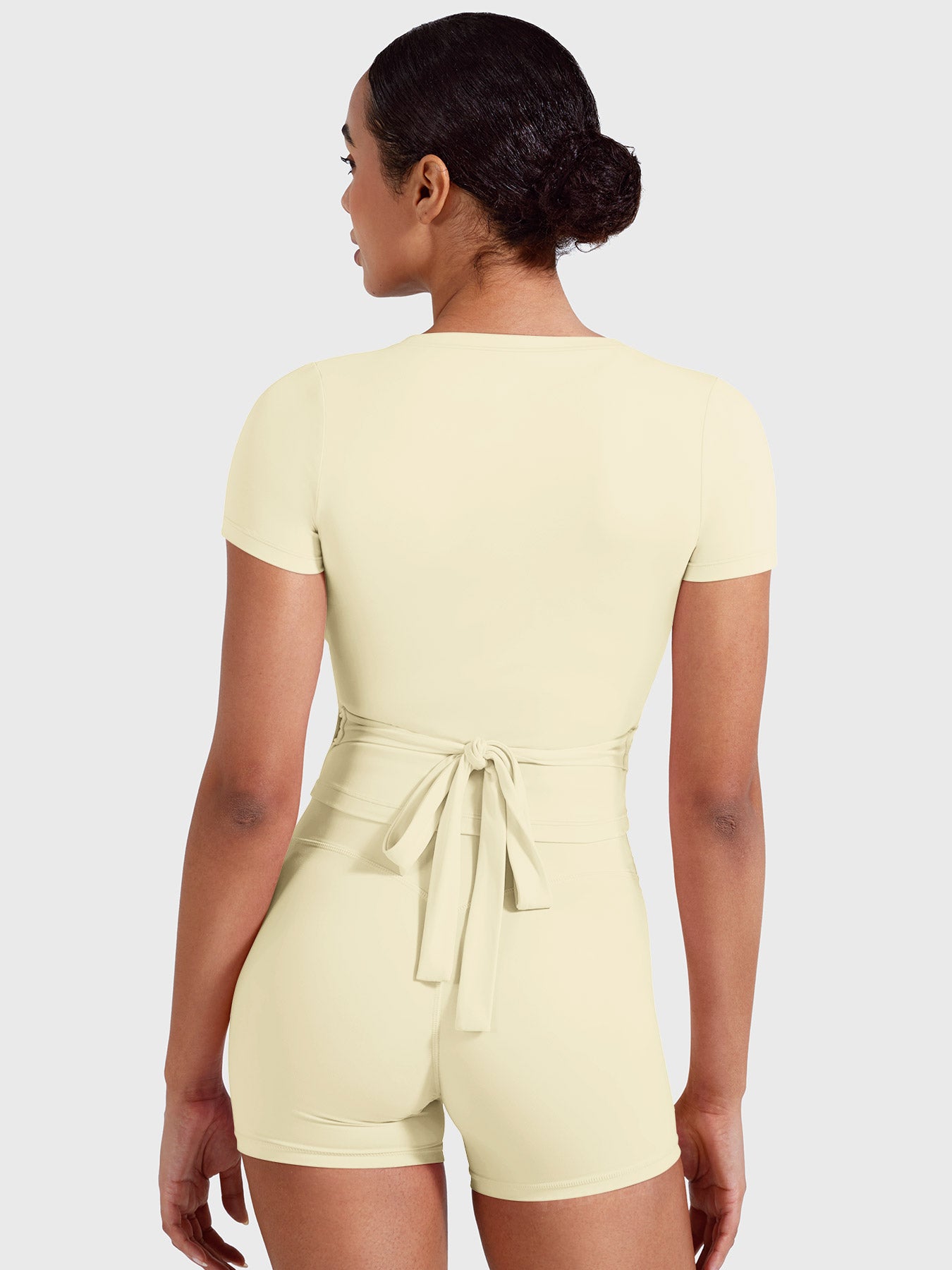 Yeoreo Denaiy Short Sleeve Ballet Wrap Top