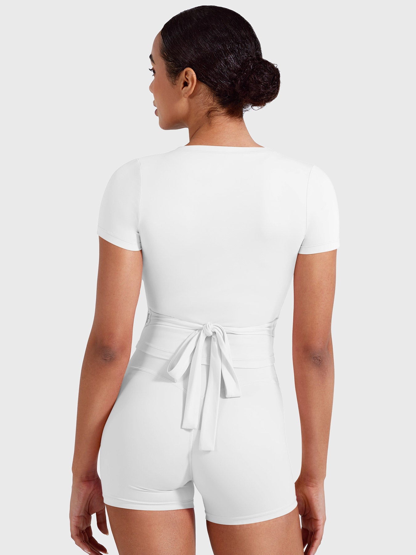 Yeoreo Denaiy Short Sleeve Ballet Wrap Top