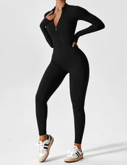 Yeoreo Long Sleeve Zipper Jumpsuit