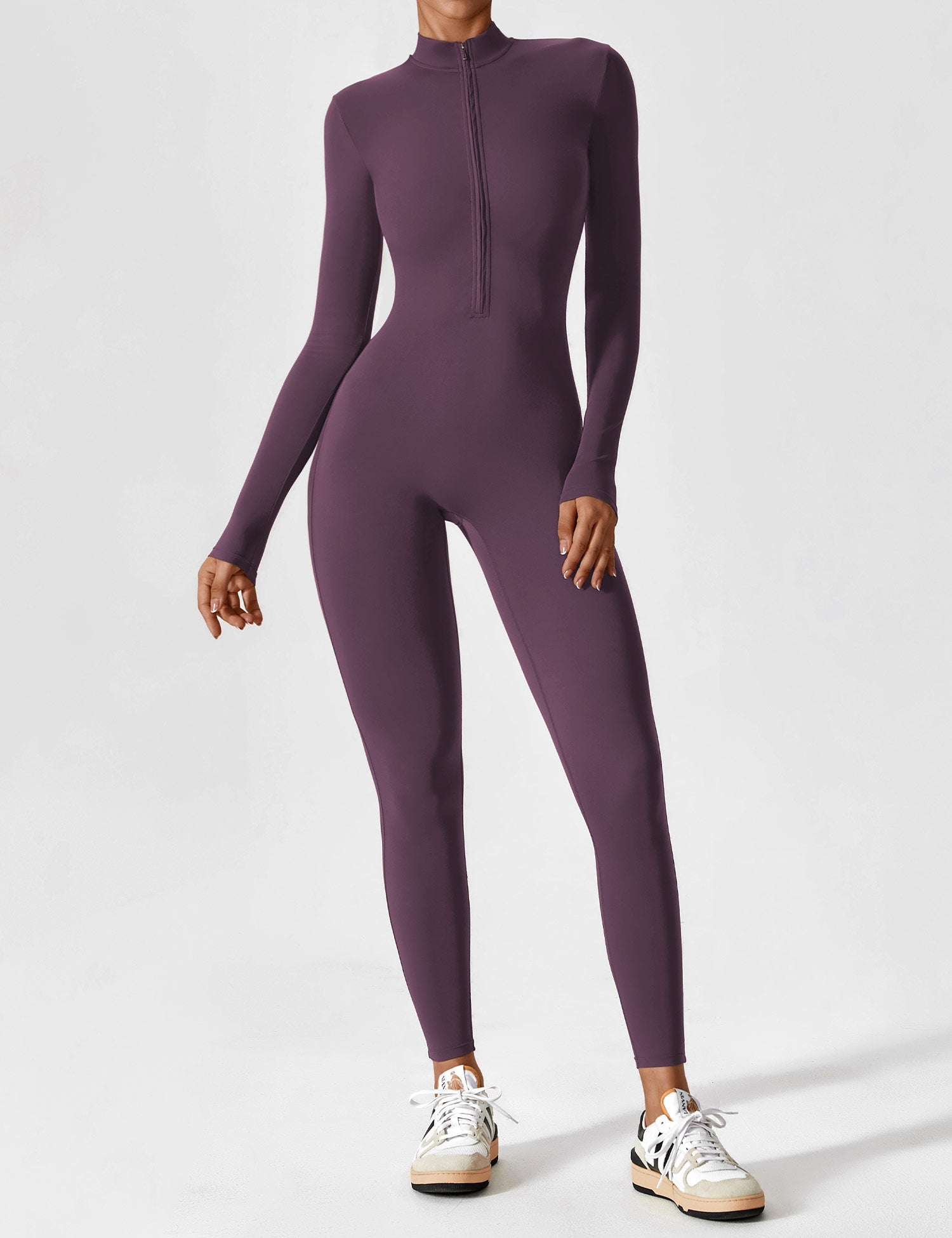 Yeoreo Long Sleeve Zipper Jumpsuit