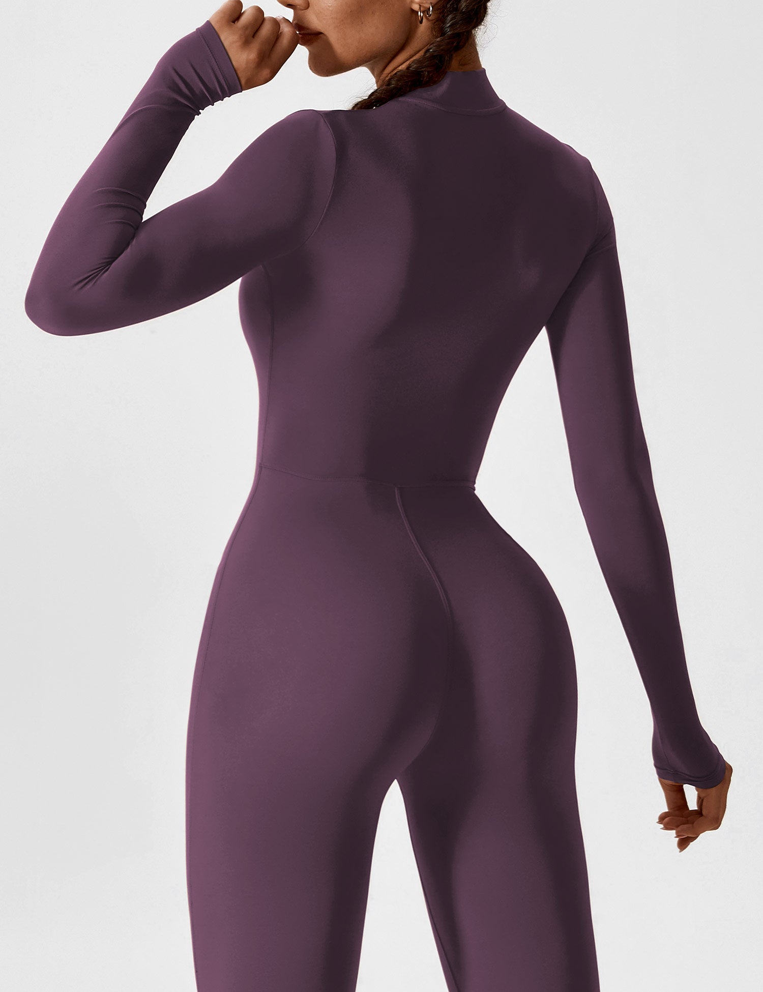 Yeoreo Long Sleeve Zipper Jumpsuit