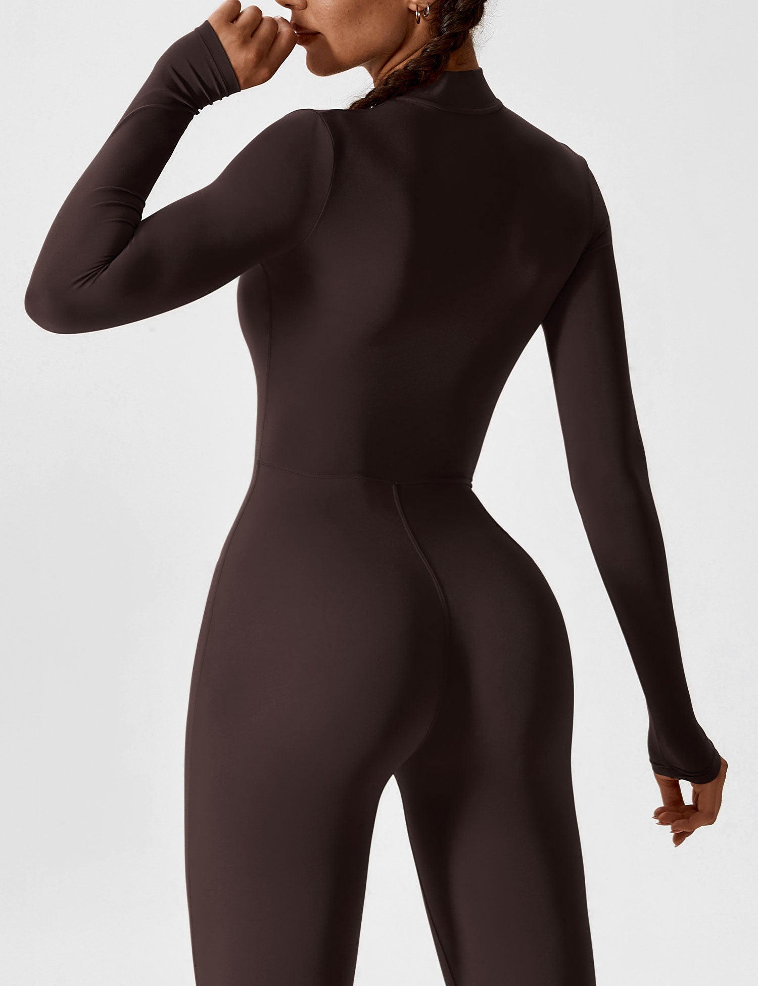 Yeoreo Long Sleeve Zipper Jumpsuit