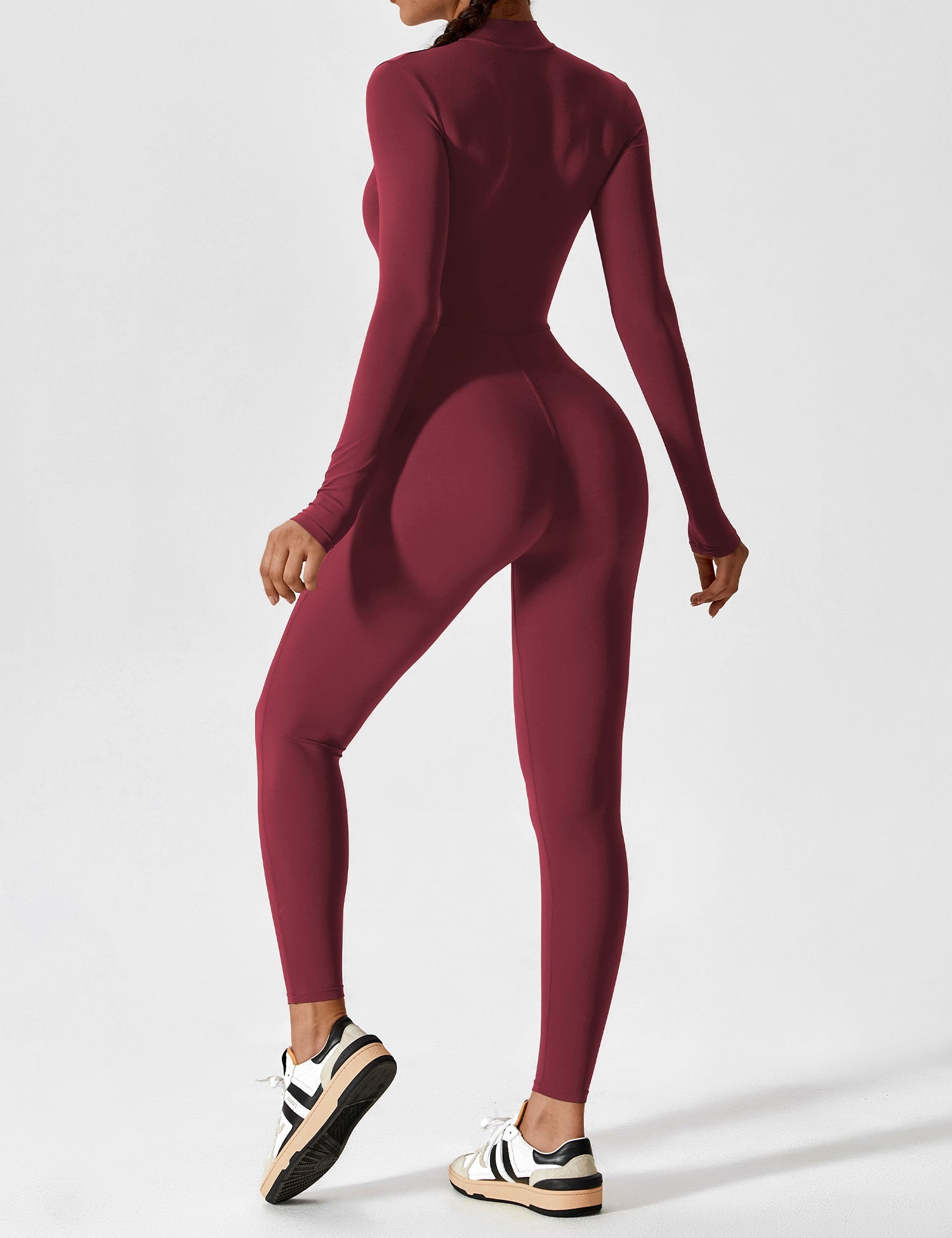 Yeoreo Long Sleeve Zipper Jumpsuit