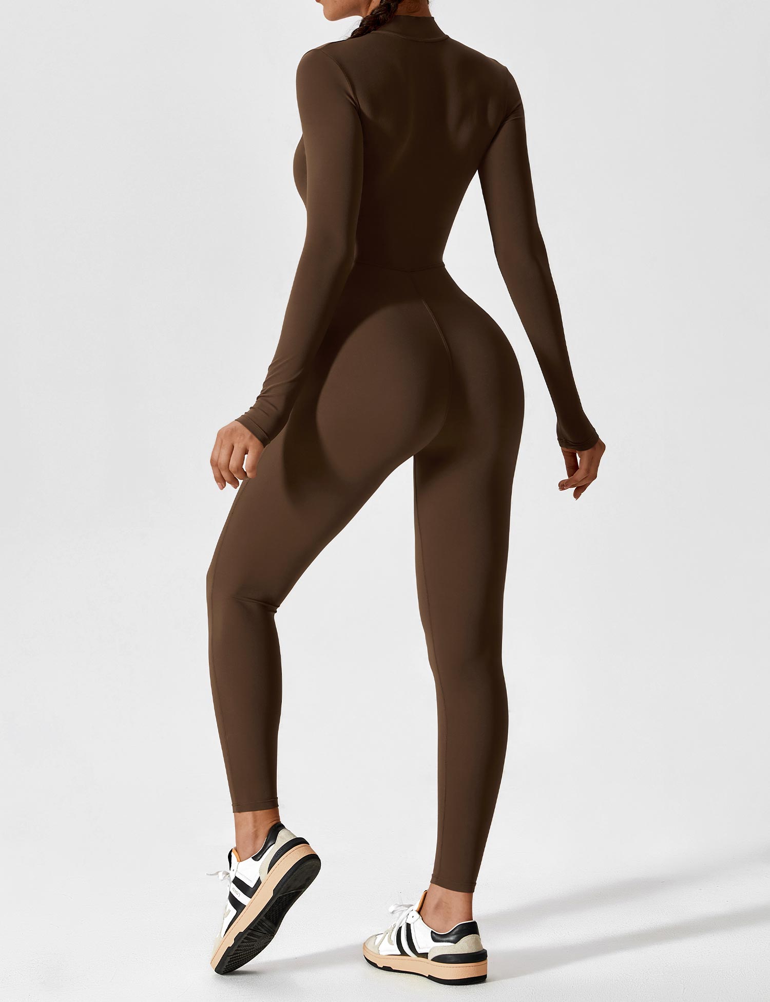 Yeoreo Long Sleeve Zipper Jumpsuit
