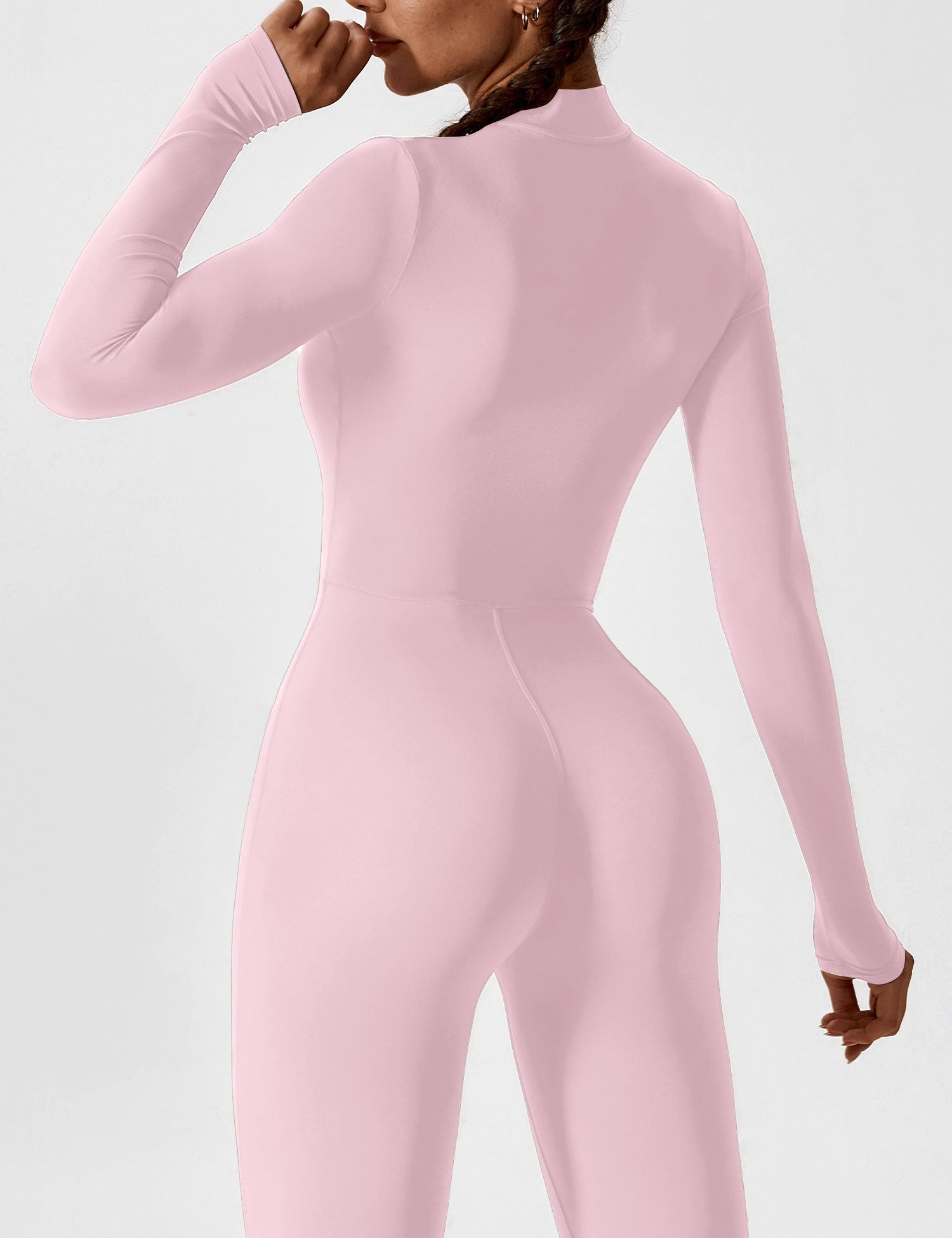 Yeoreo Long Sleeve Zipper Jumpsuit