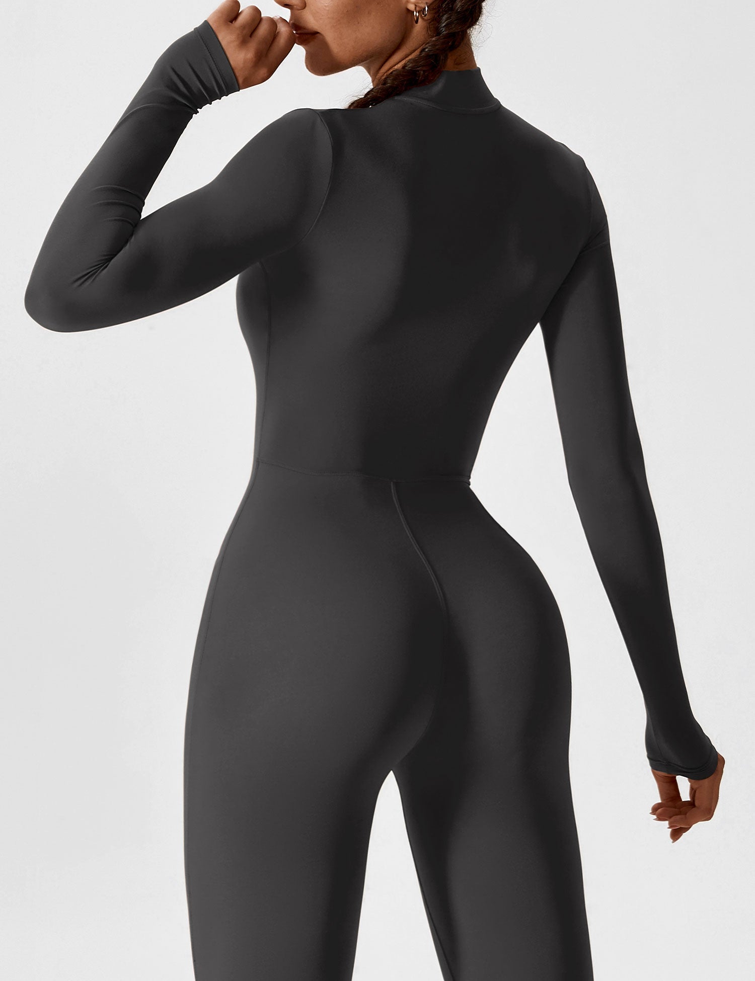 Yeoreo Long Sleeve Zipper Jumpsuit