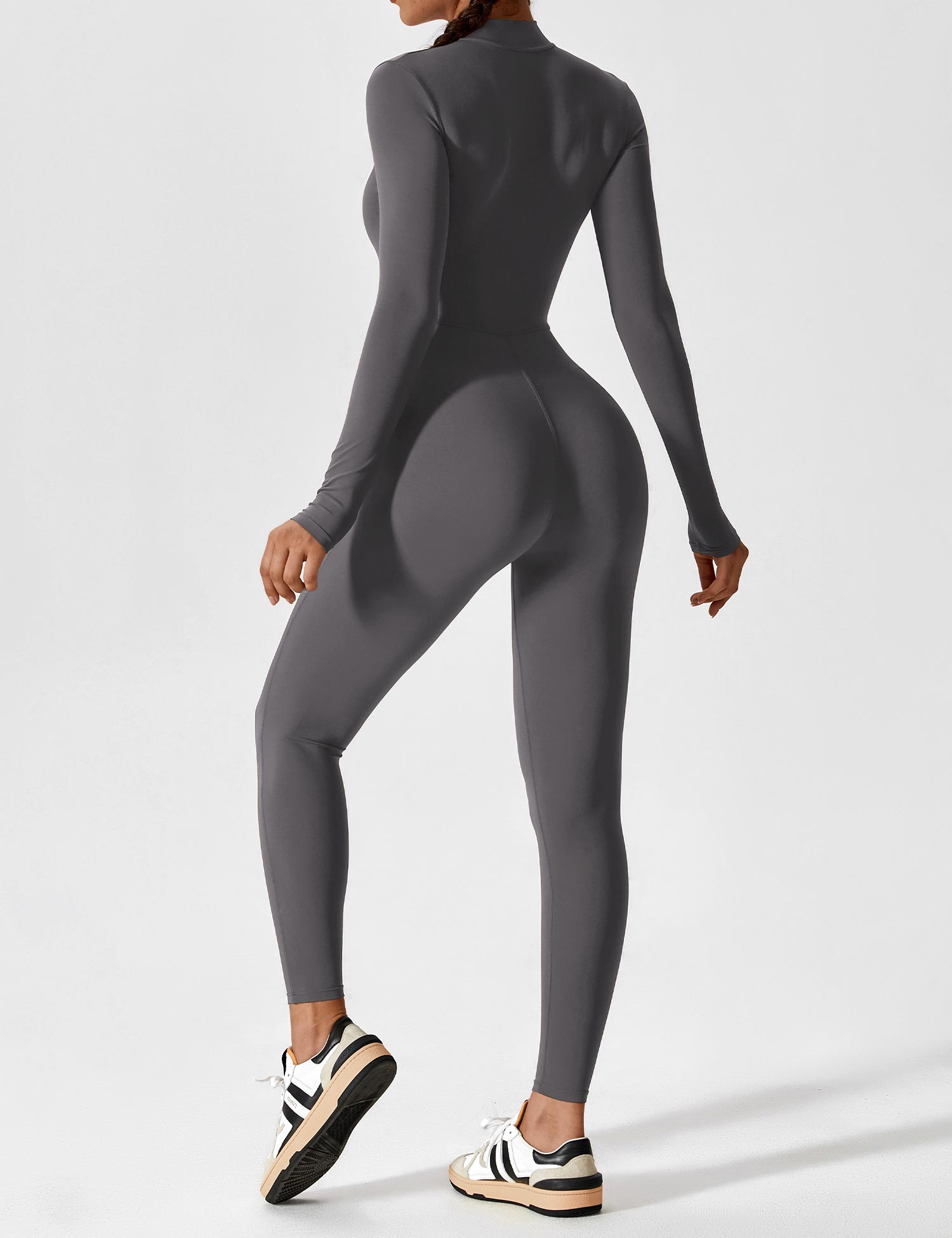 Yeoreo Long Sleeve Zipper Jumpsuit
