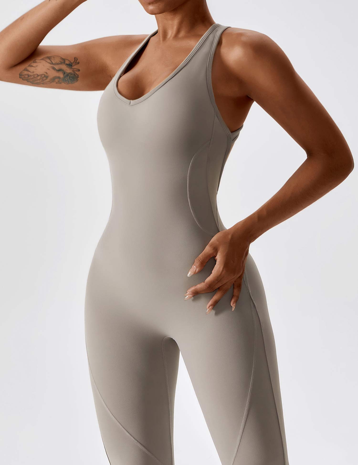 Yeoreo Open Back Flared Jumpsuit
