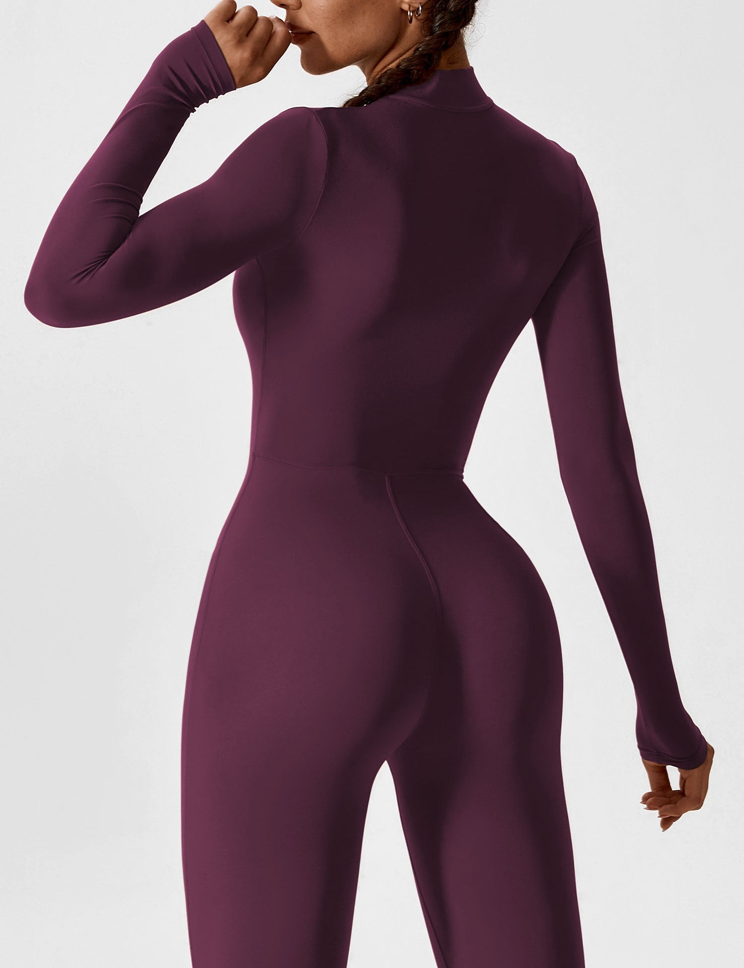 Yeoreo Long Sleeve Zipper Jumpsuit