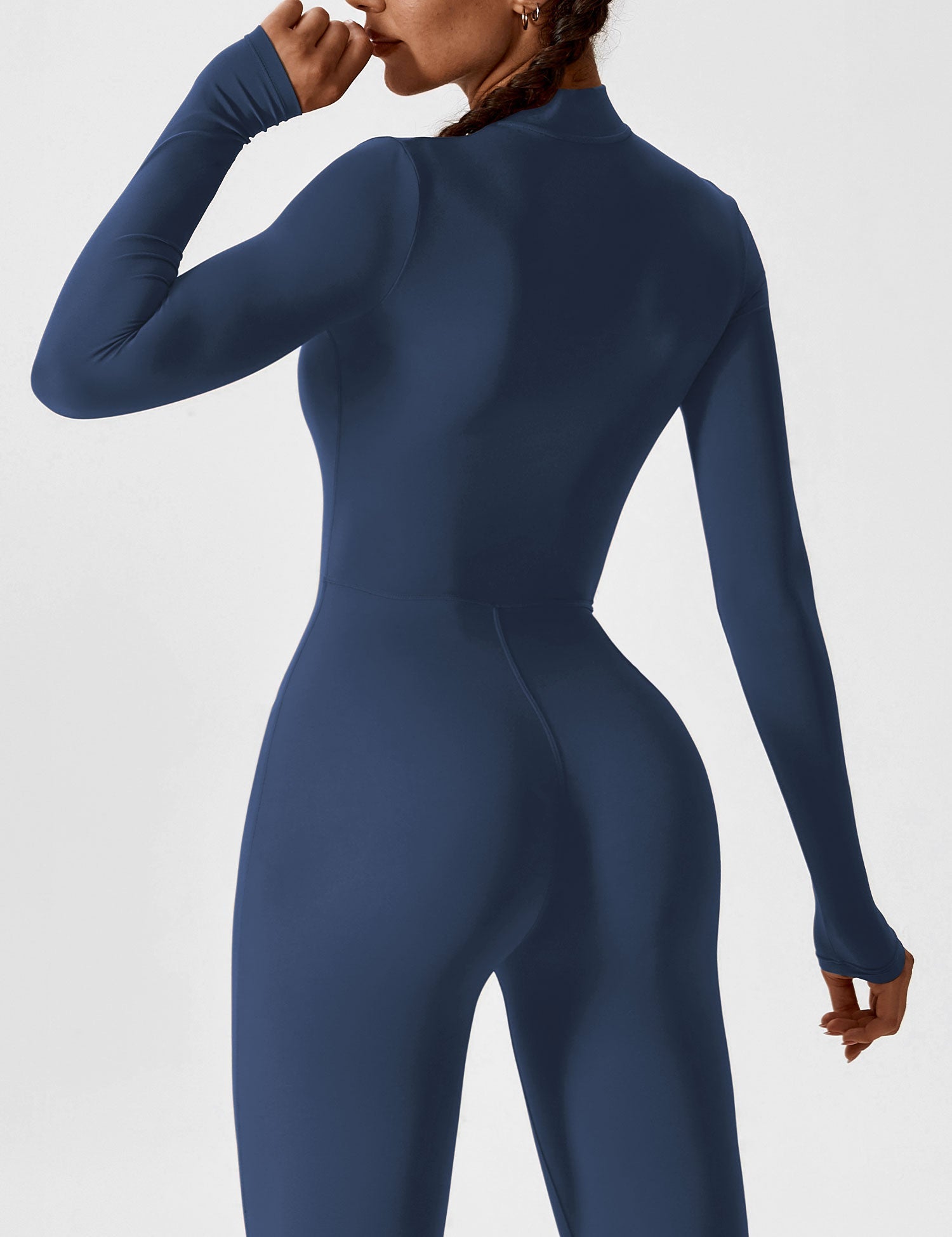 Yeoreo Long Sleeve Zipper Jumpsuit