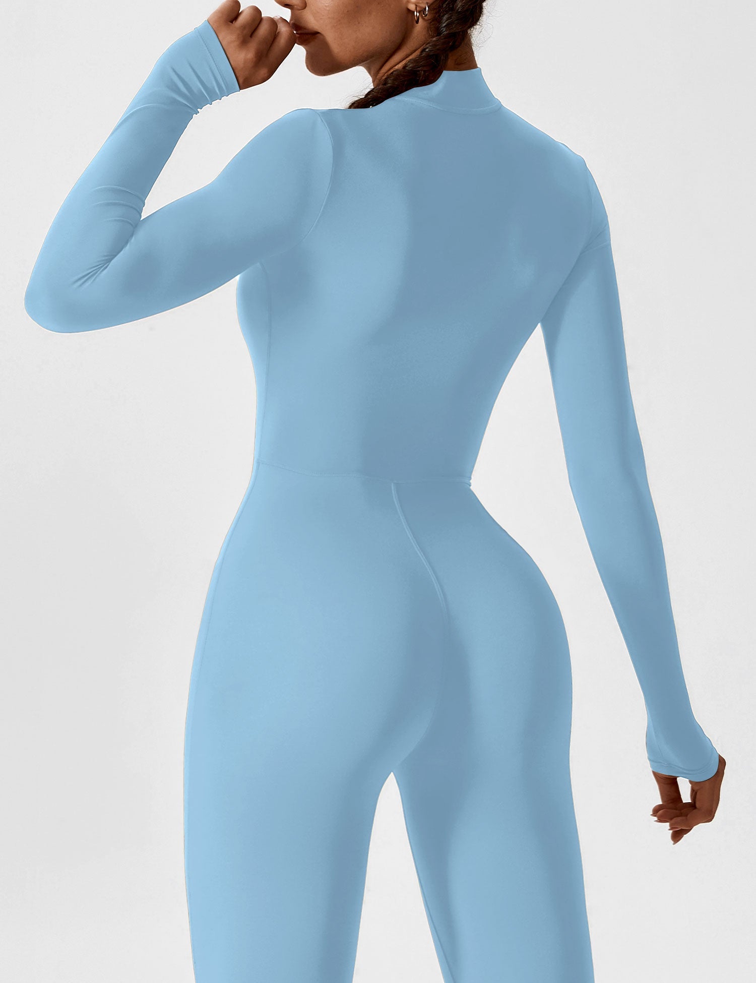 Yeoreo Long Sleeve Zipper Jumpsuit