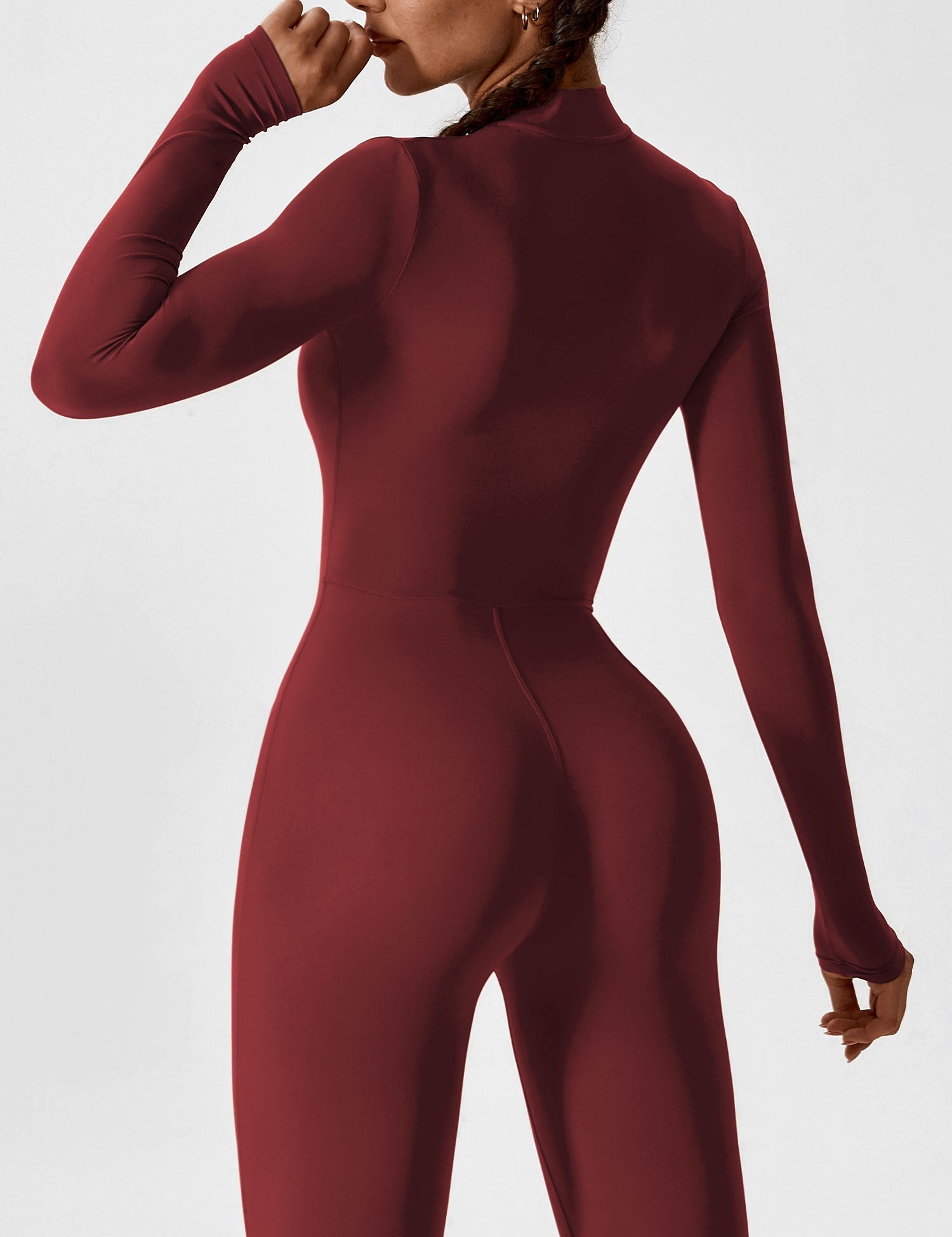 Yeoreo Long Sleeve Zipper Jumpsuit