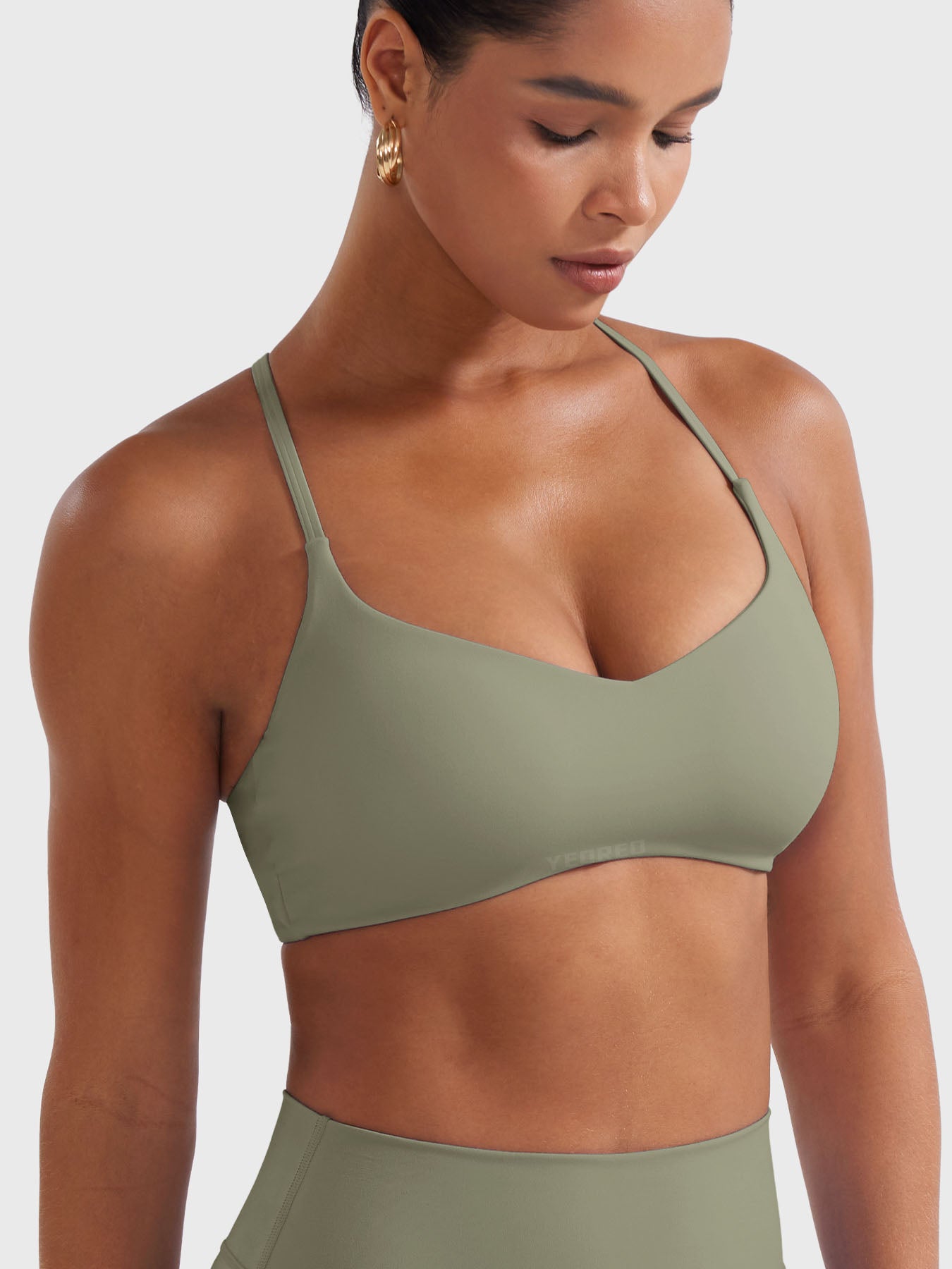 Yeoreo Paisely Y‑Back Sports Bra