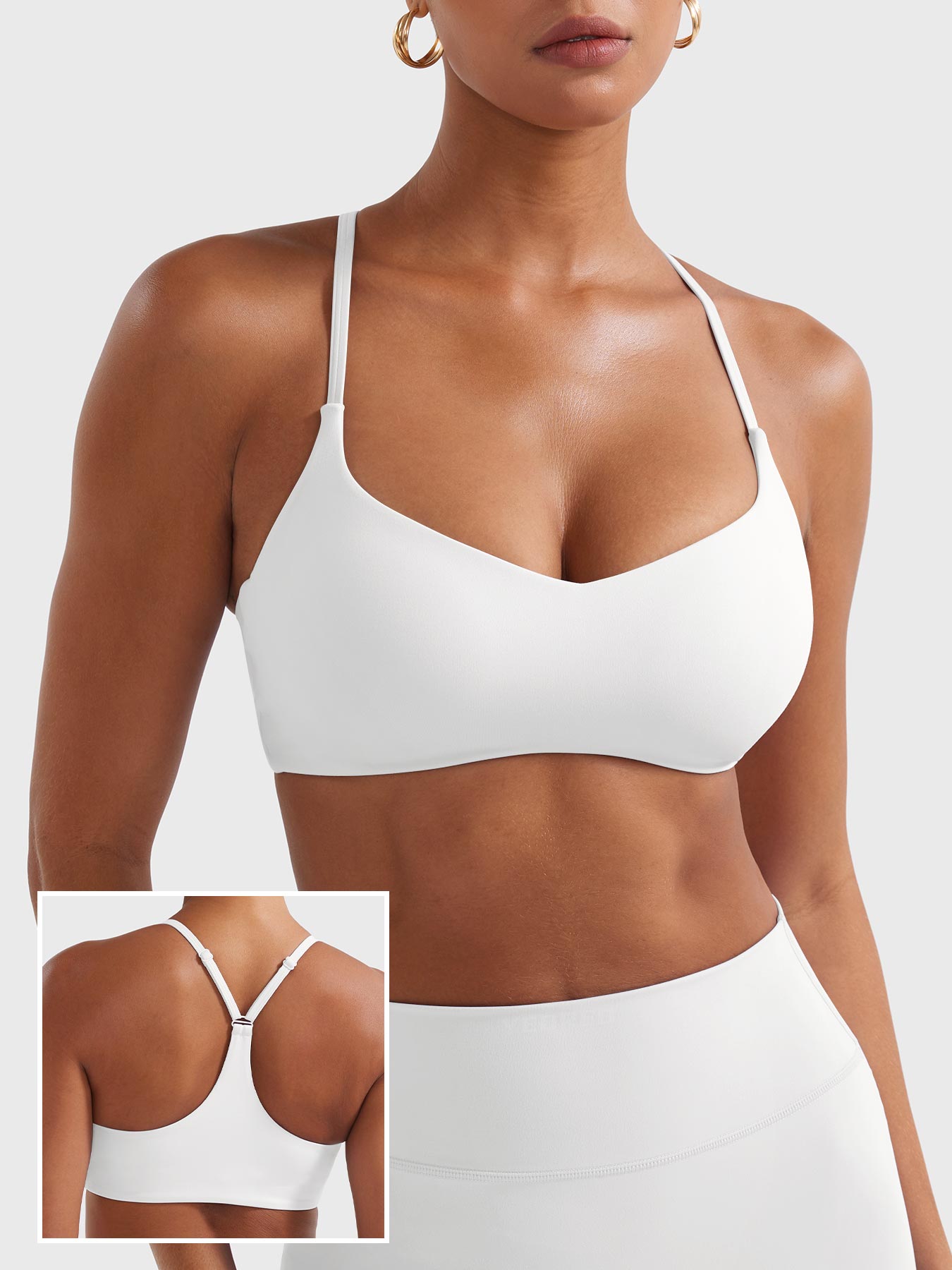 Yeoreo Paisely Y‑Back Sports Bra