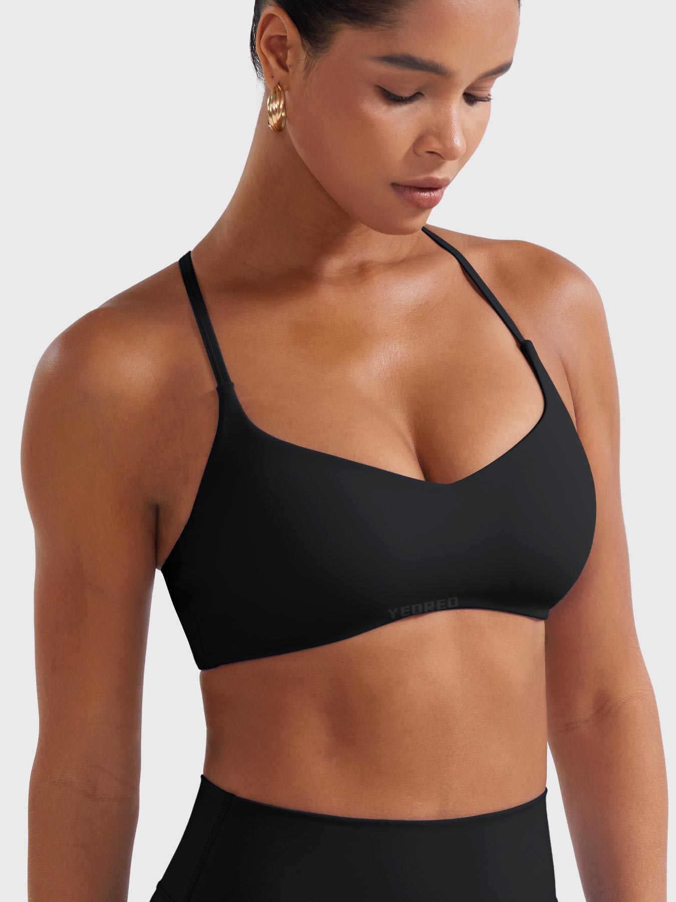 Yeoreo Paisely Y‑Back Sports Bra
