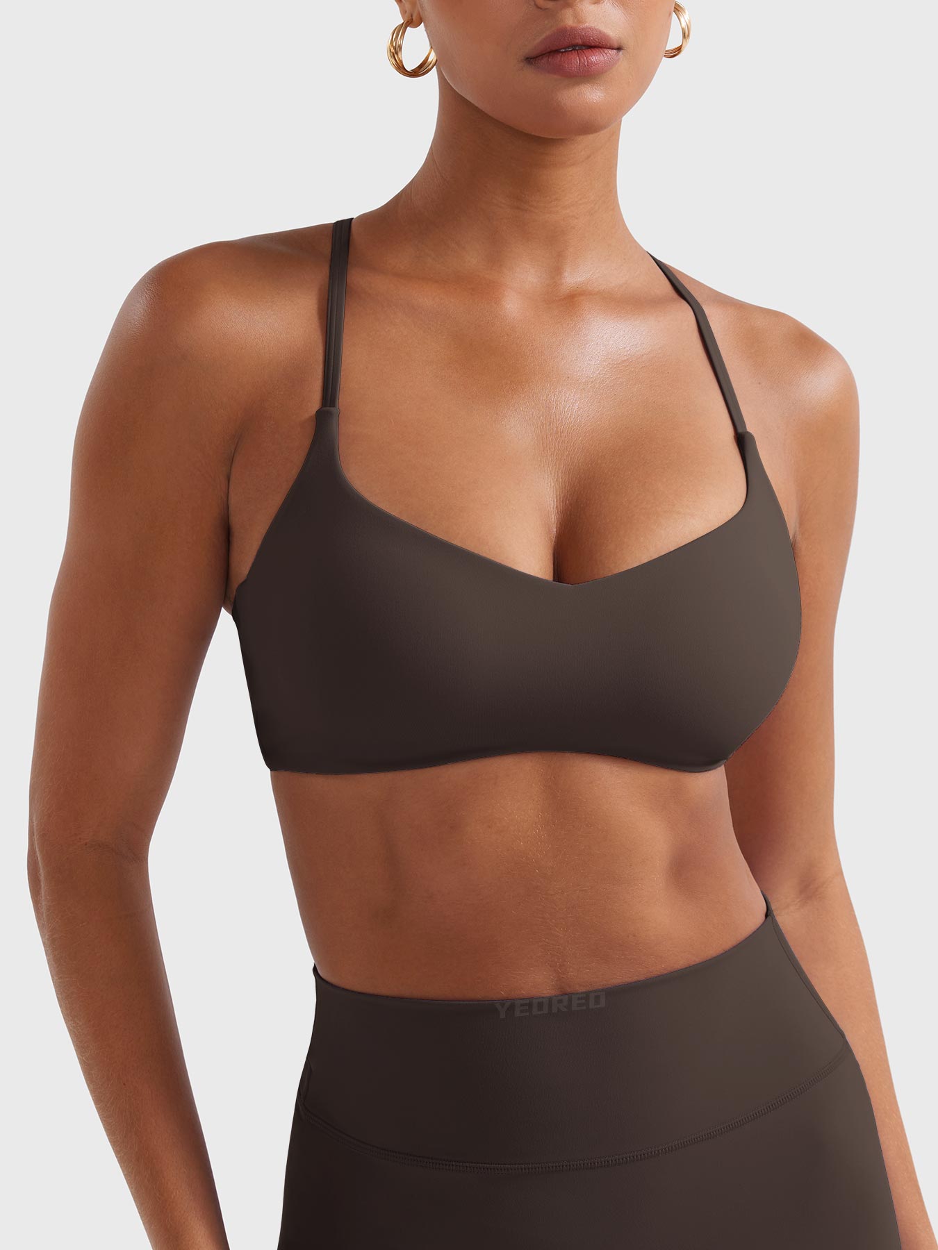 Yeoreo Paisely Y‑Back Sports Bra