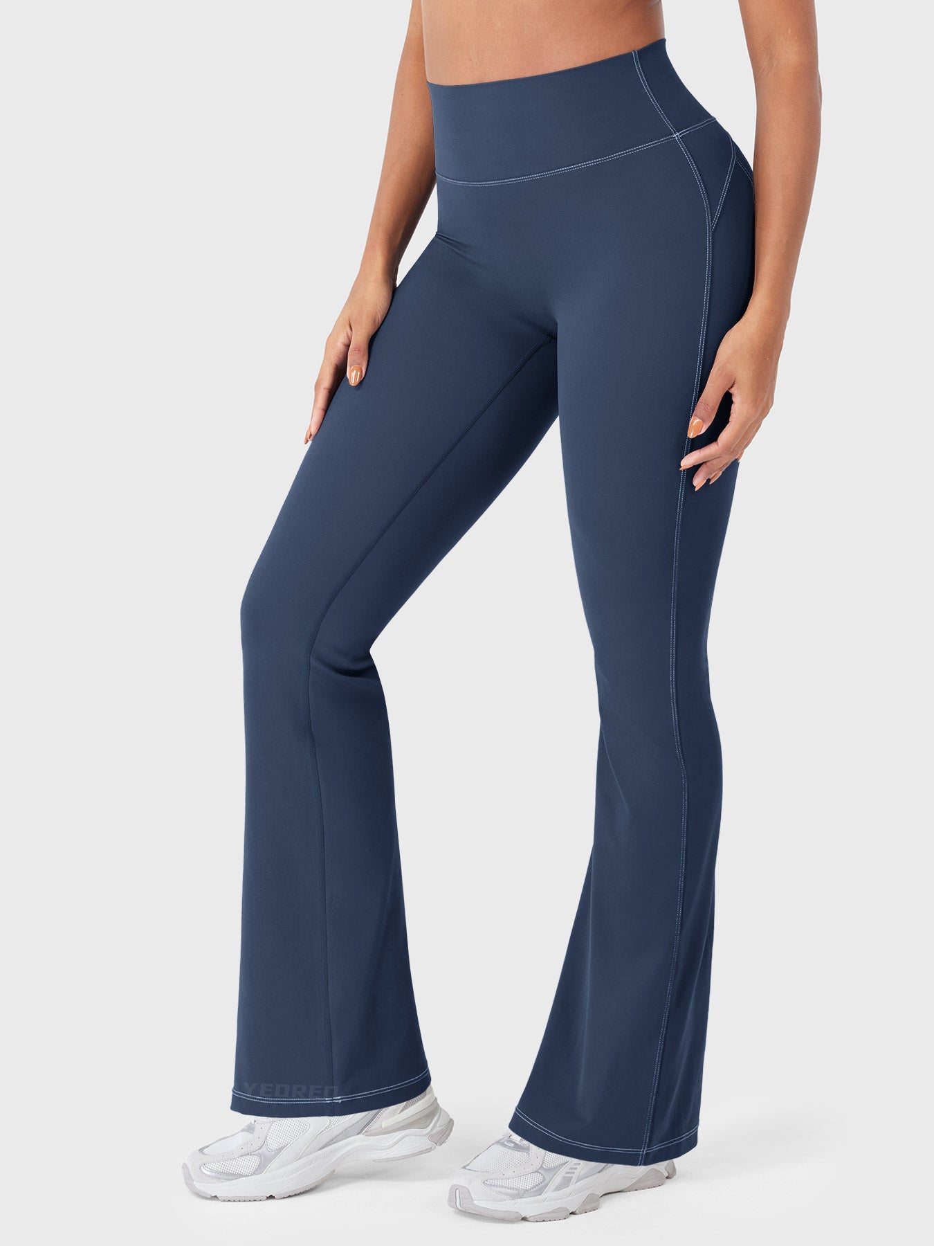 Yeoreo Astridy Faux Denim Flared Leggings