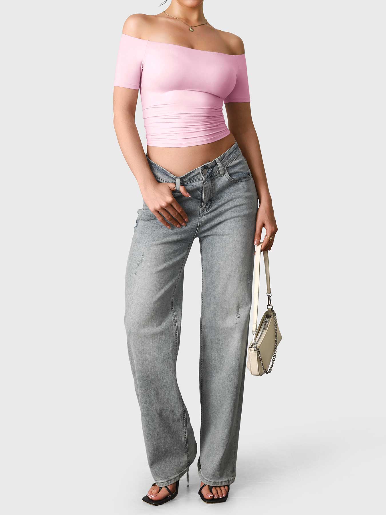 Yeoreo Luzlie Off Shoulder Short Sleeves