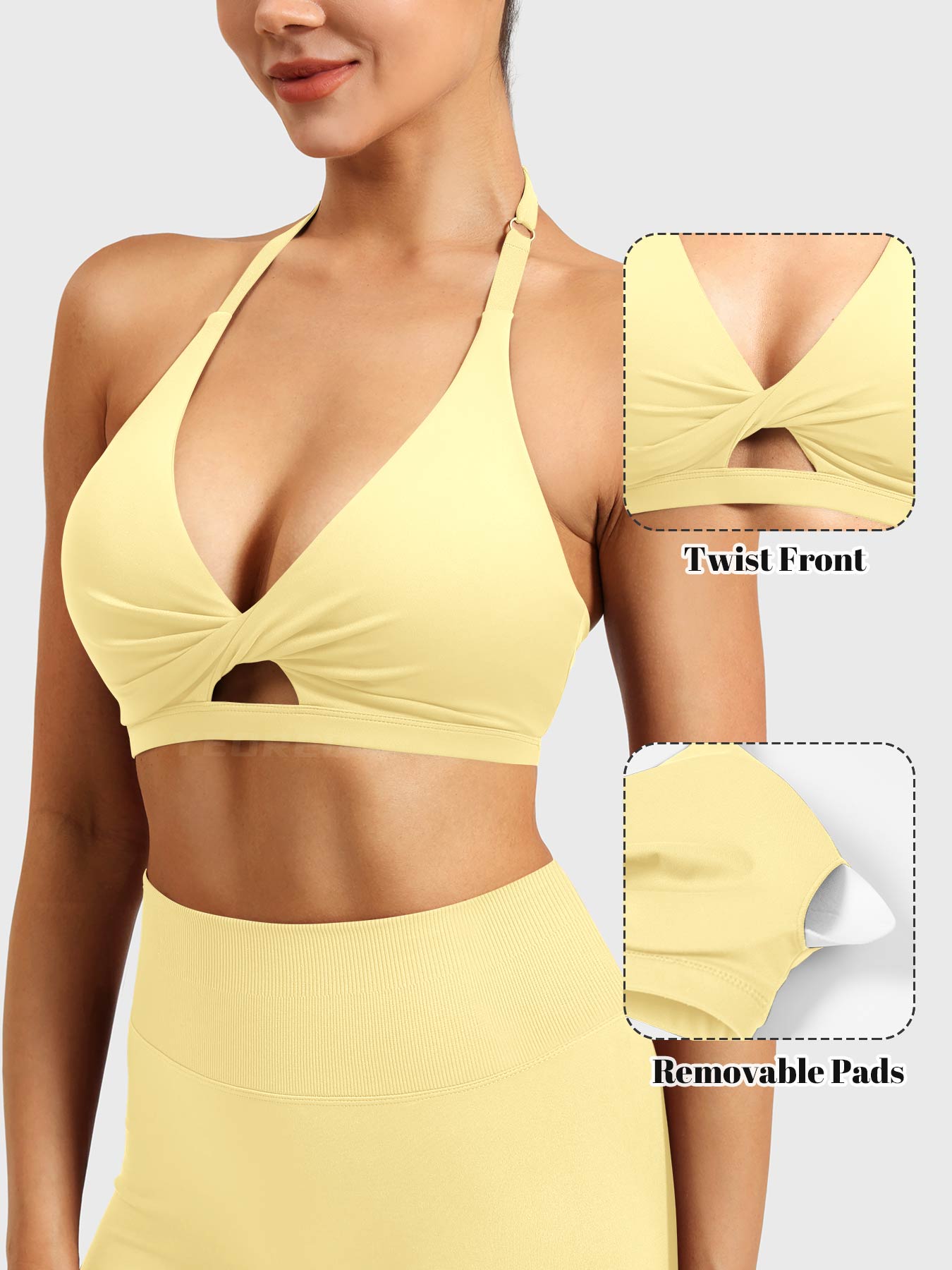 Yeoreo Micaela Twist Front Sports Bra