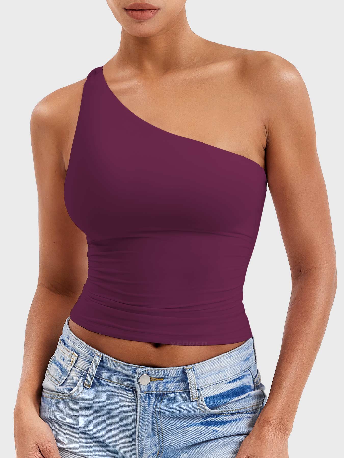 Yeoreo Fanciy One Shoulder Tank Top