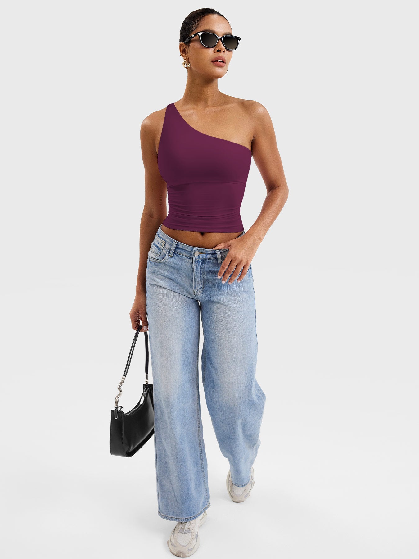 Yeoreo Fanciy One Shoulder Tank Top