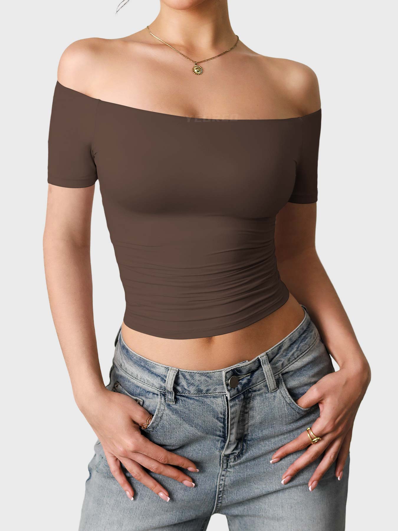 Yeoreo Luzlie Off Shoulder Short Sleeves