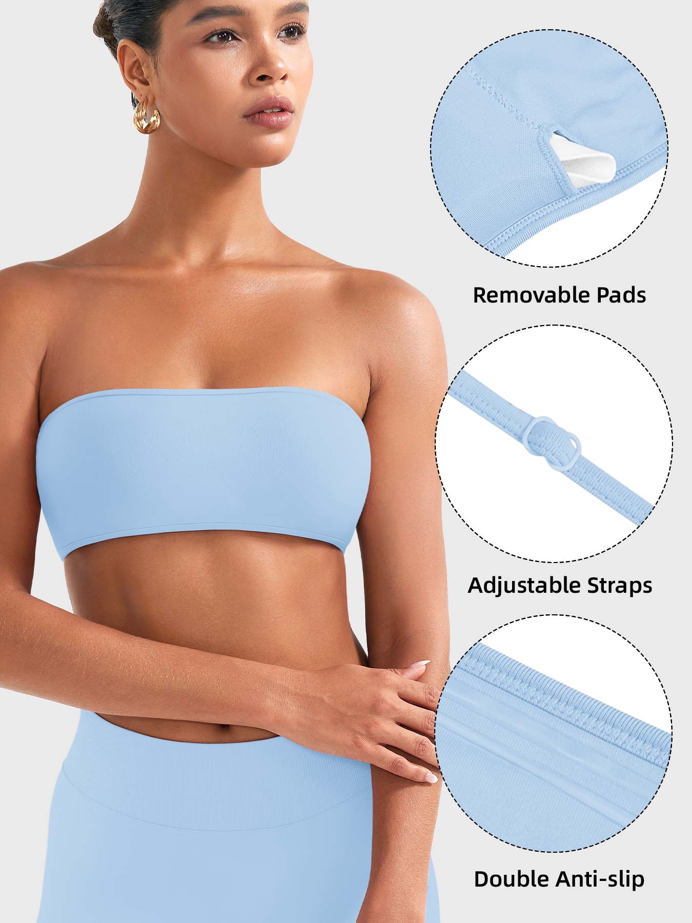 Yeoreo Alvna SoftHue Bandeau Sports Bra