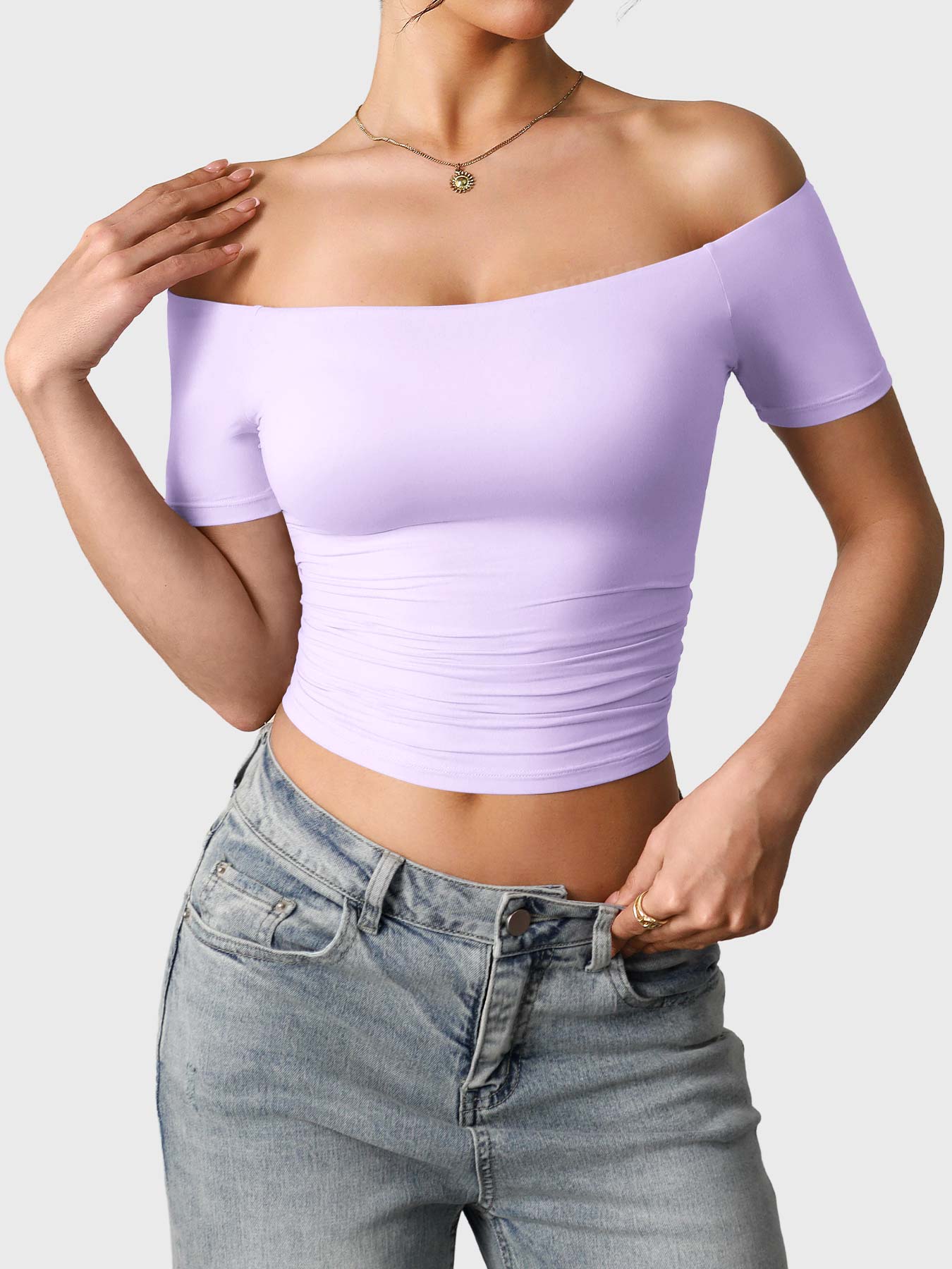 Yeoreo Luzlie Off Shoulder Short Sleeves