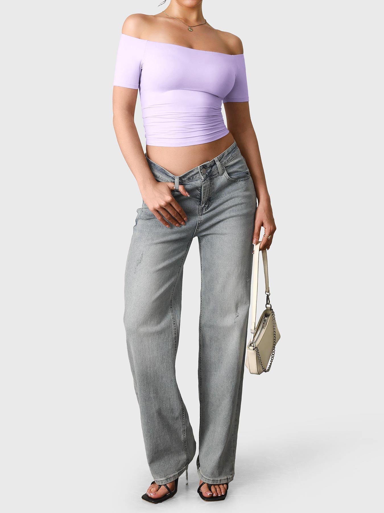 Yeoreo Luzlie Off Shoulder Short Sleeves