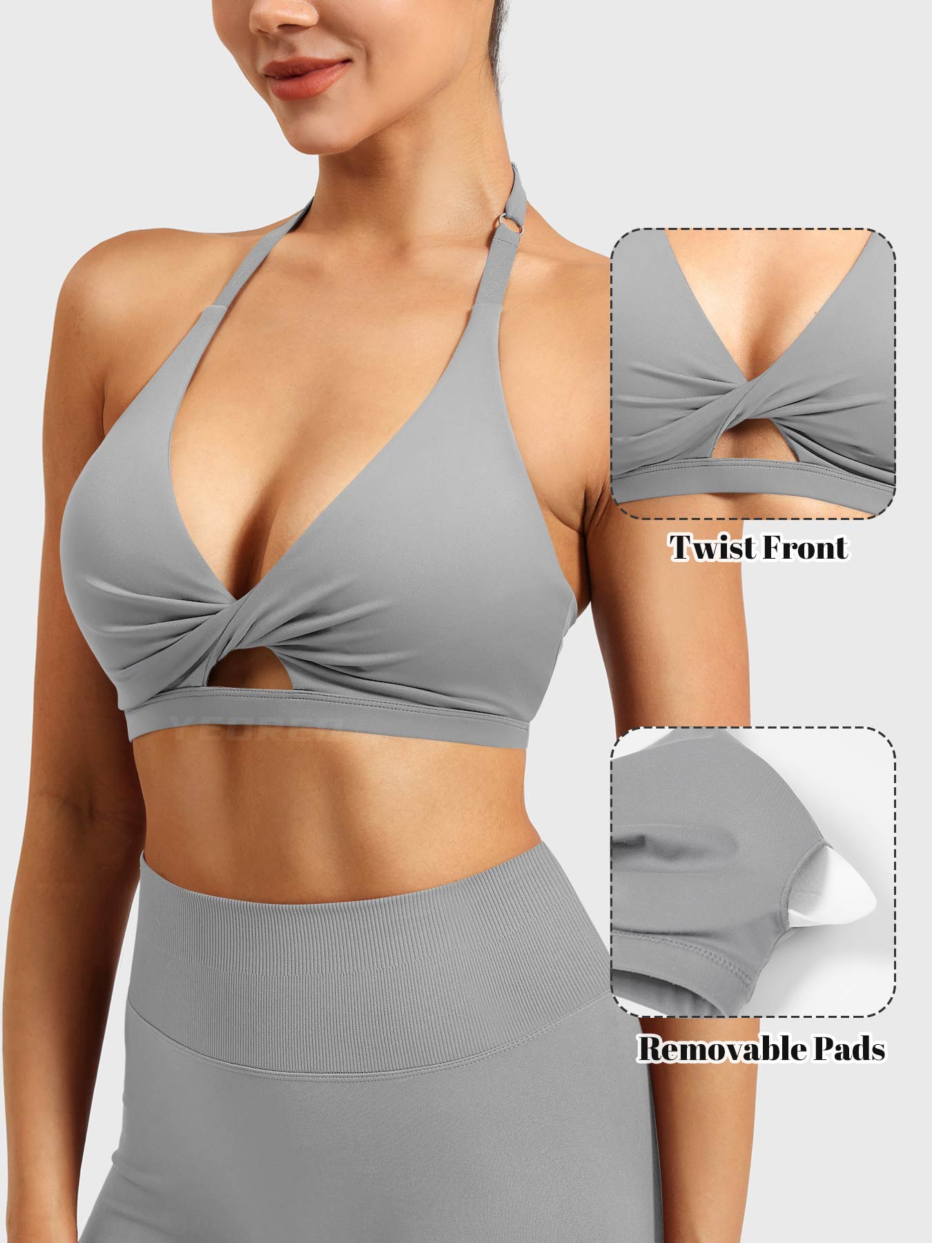 Yeoreo Micaela Twist Front Sports Bra