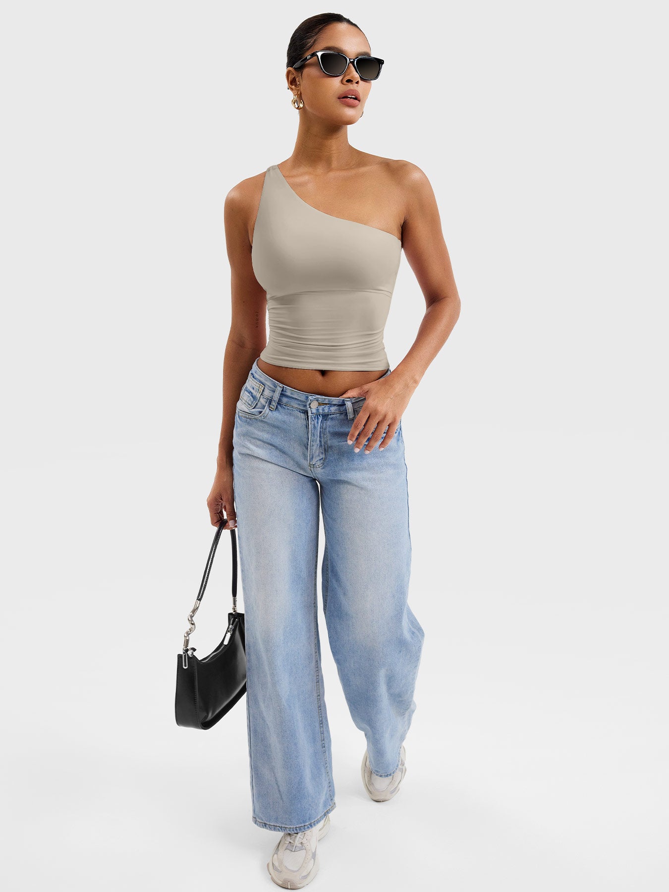 Yeoreo Fanciy One Shoulder Tank Top