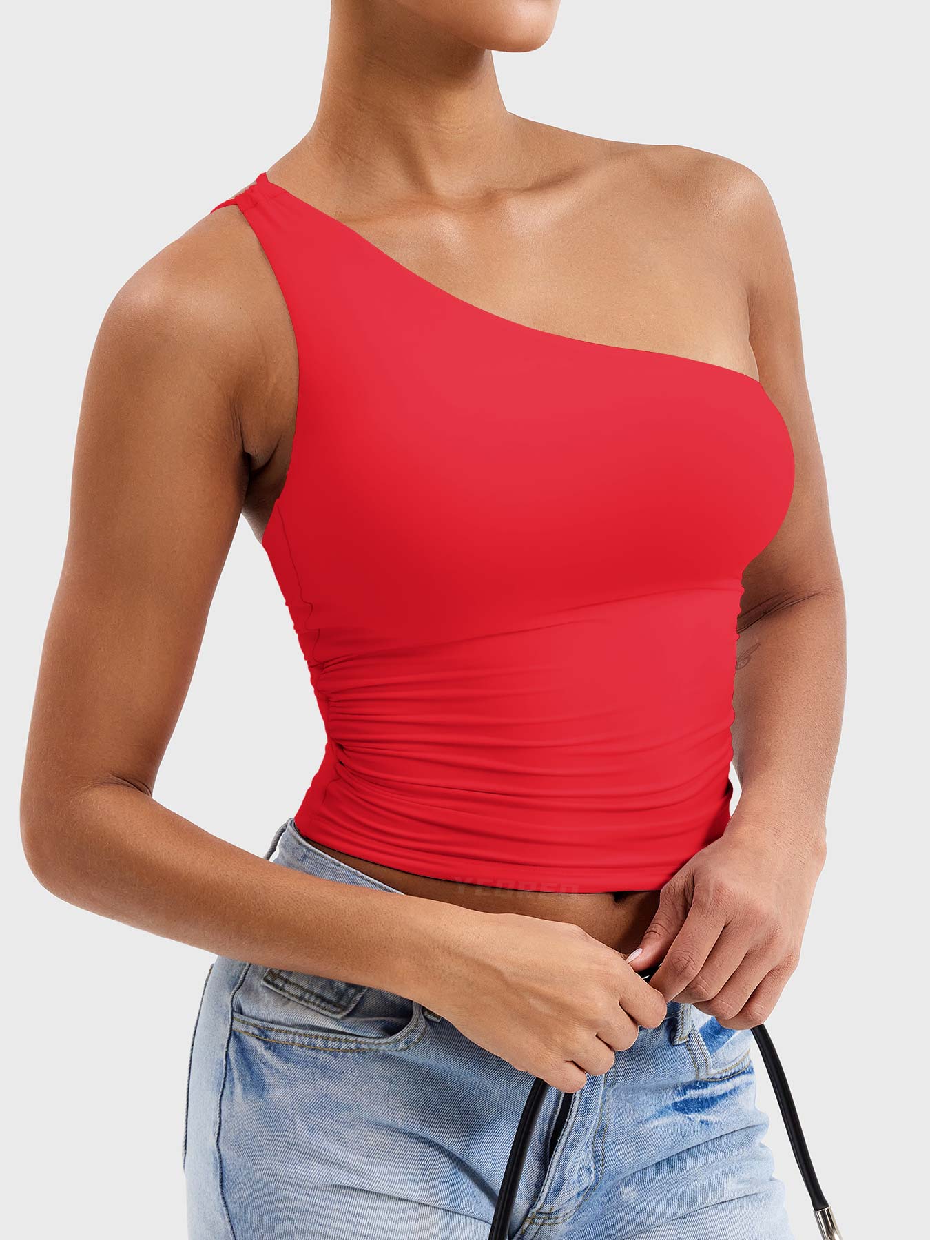 Yeoreo Fanciy One Shoulder Tank Top