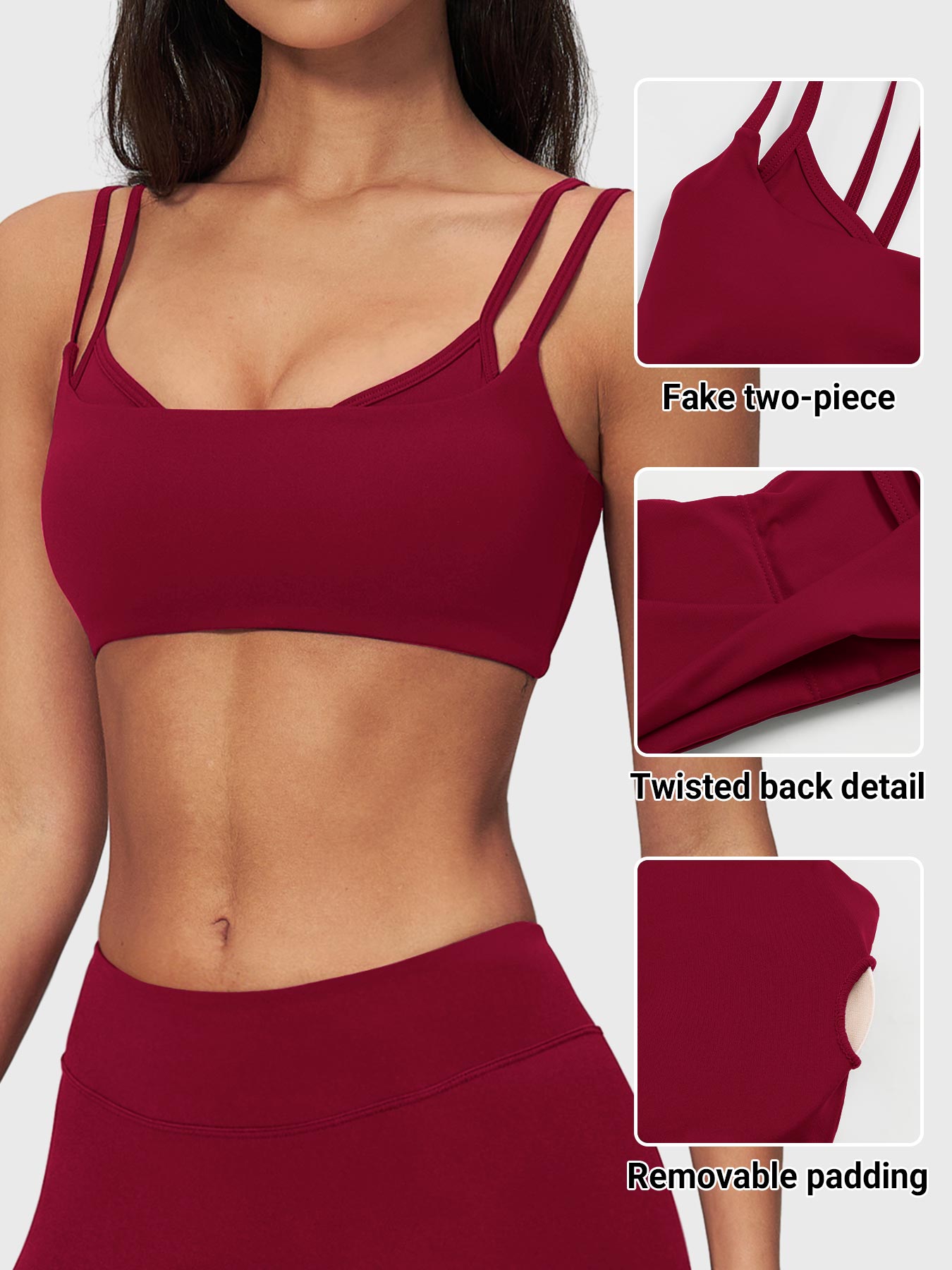 Yeoreo Achilles Double Strap Sports Bra