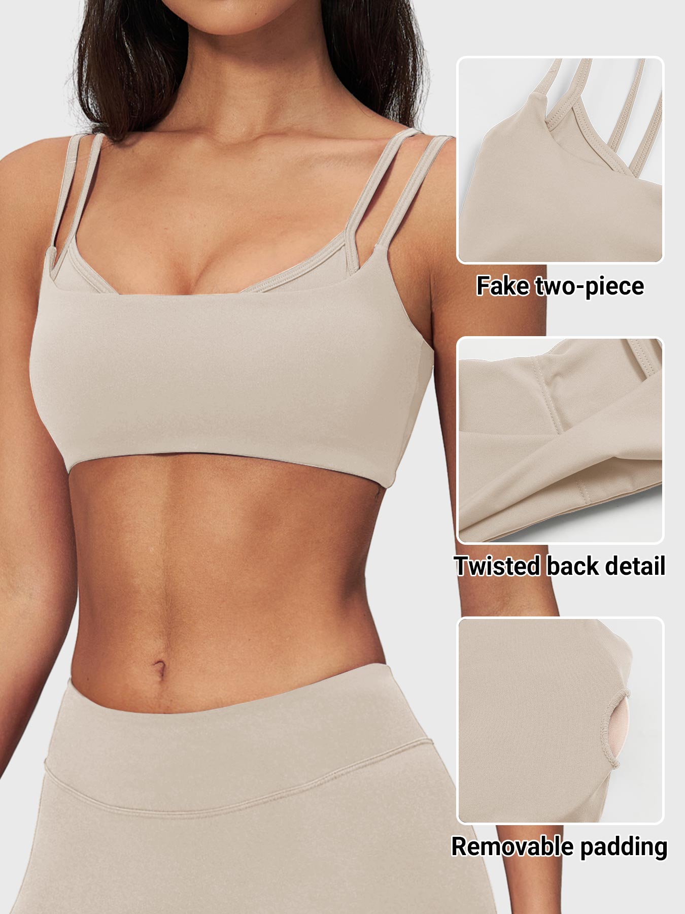 Yeoreo Achilles Double Strap Sports Bra