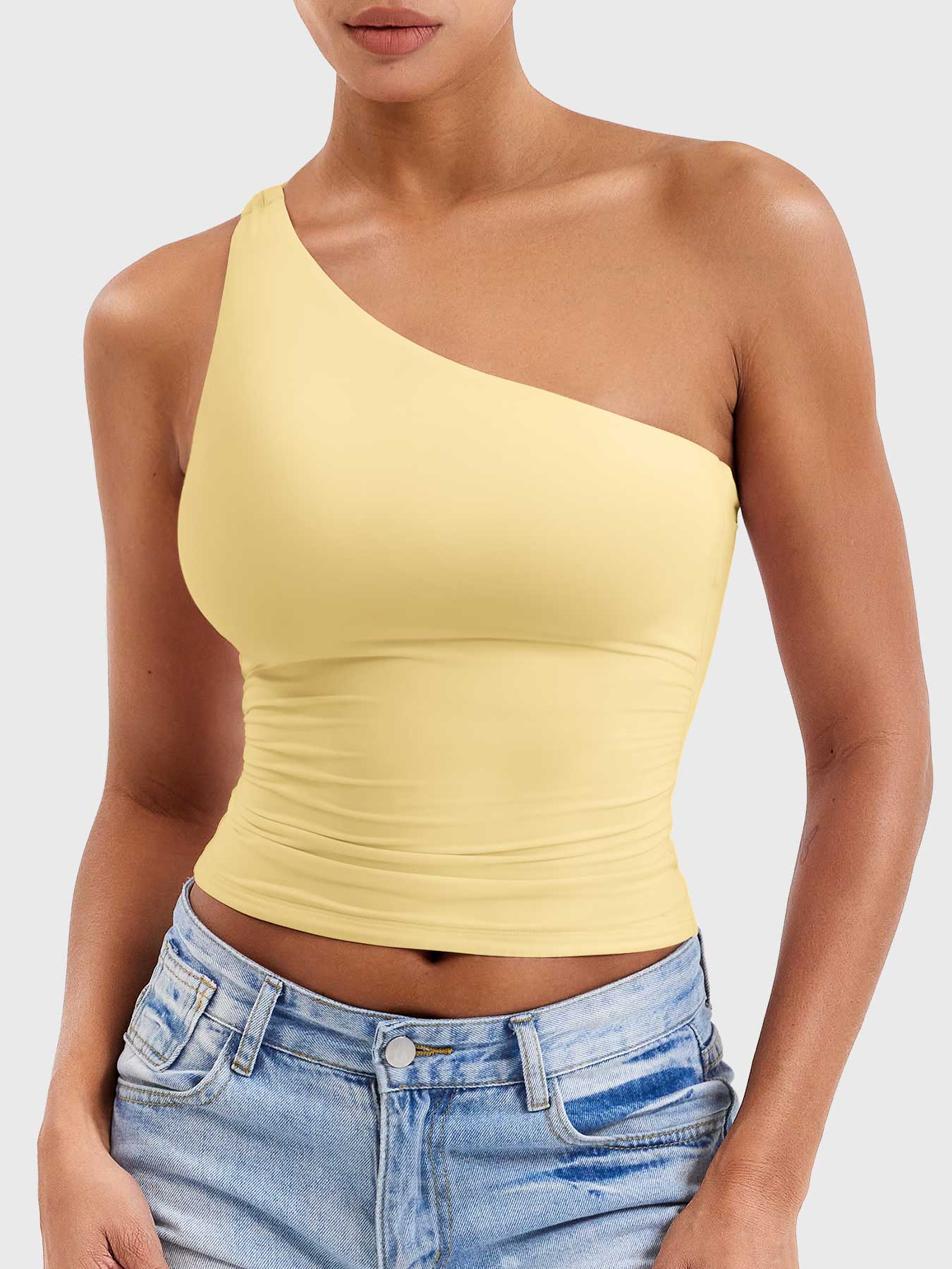 Yeoreo Fanciy One Shoulder Tank Top