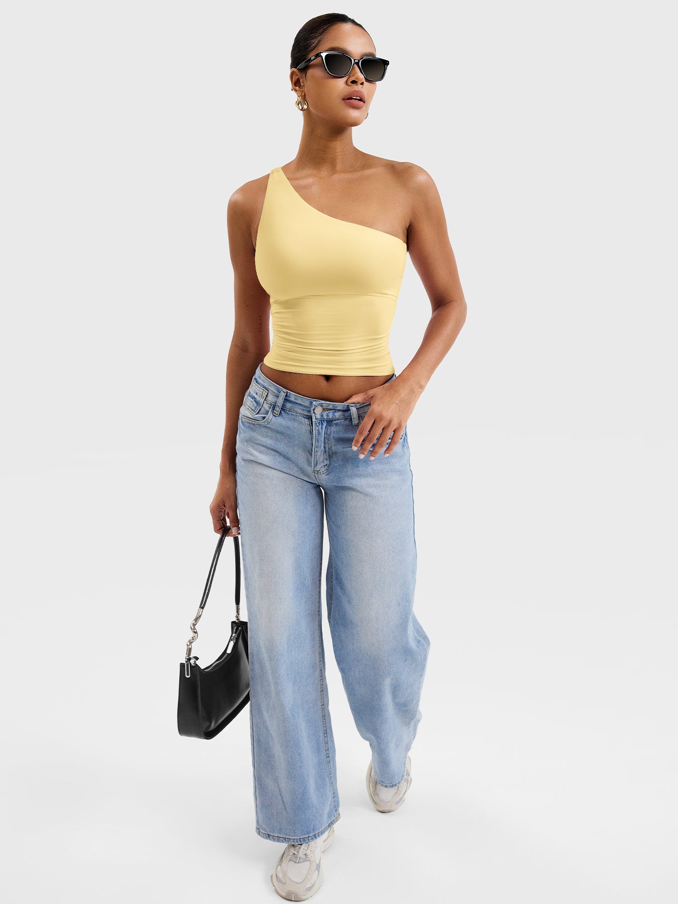 Yeoreo Fanciy One Shoulder Tank Top