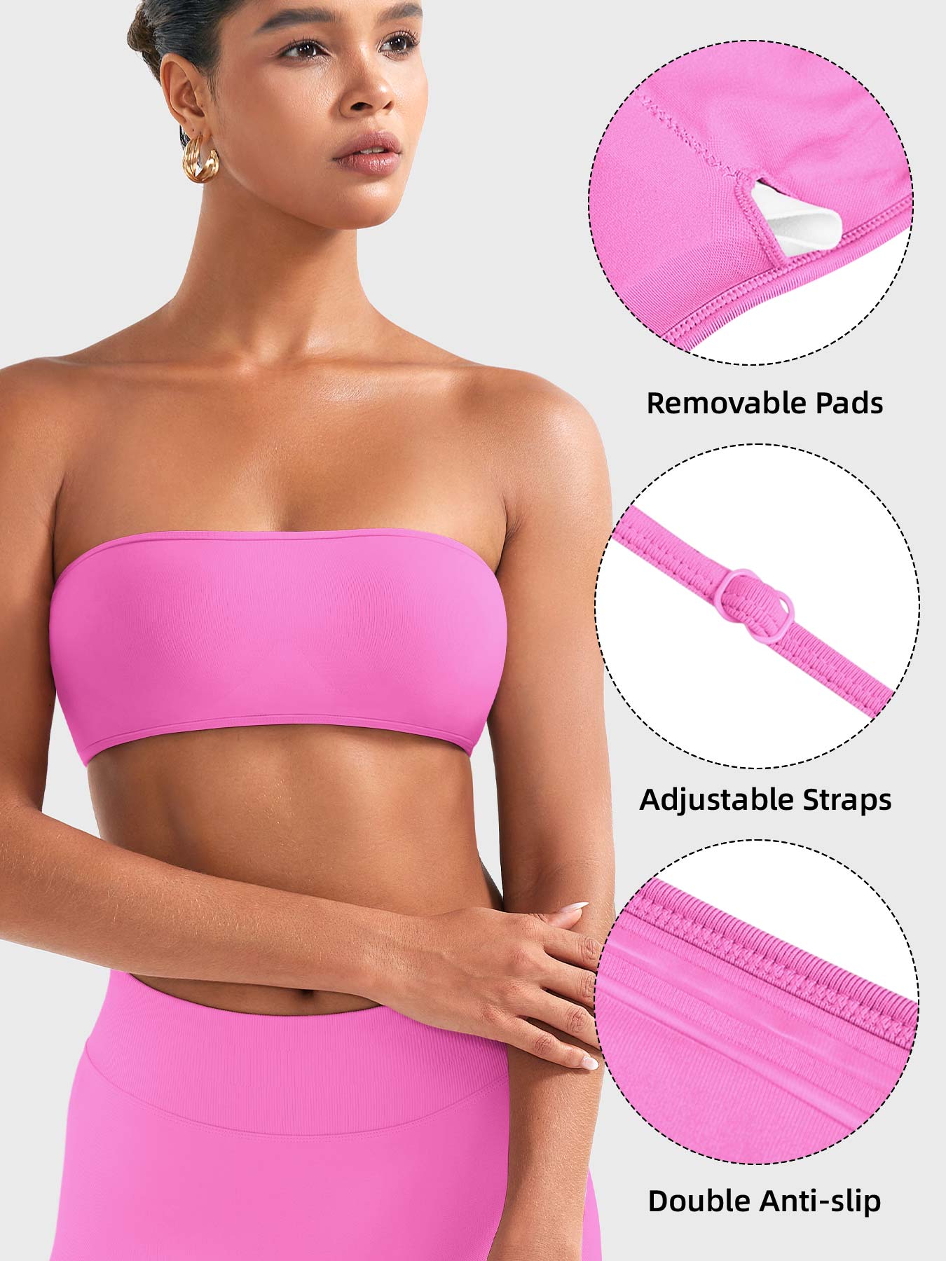 Yeoreo Alvna SoftHue Bandeau Sports Bra