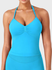 Yeoreo Eiliney SoftHue Halter Tank - Caneel Bay