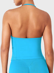 Yeoreo Eiliney SoftHue Halter Tank - Caneel Bay