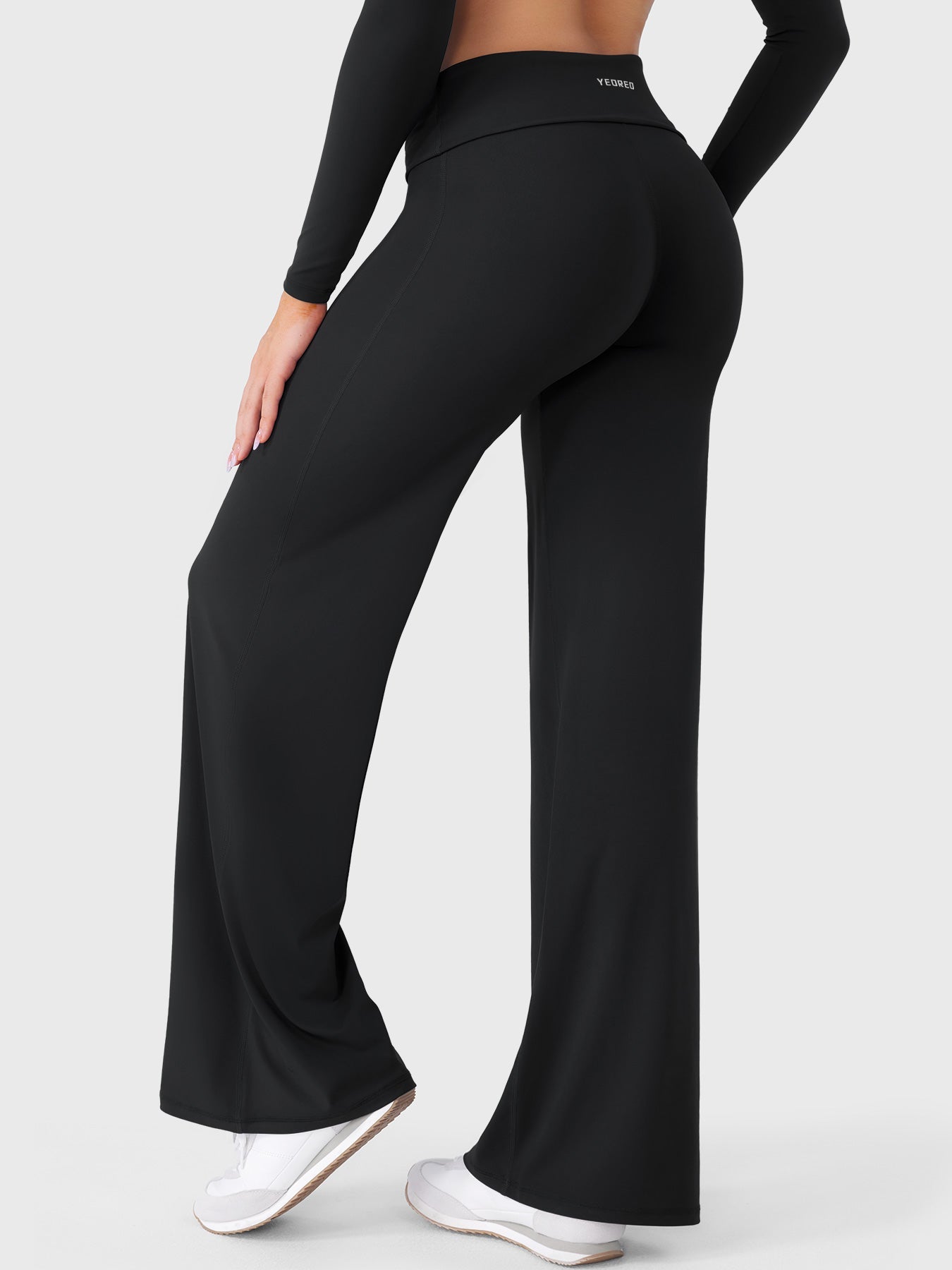Yeoreo Eddiy 31.5" Fold Over Straight Leggings