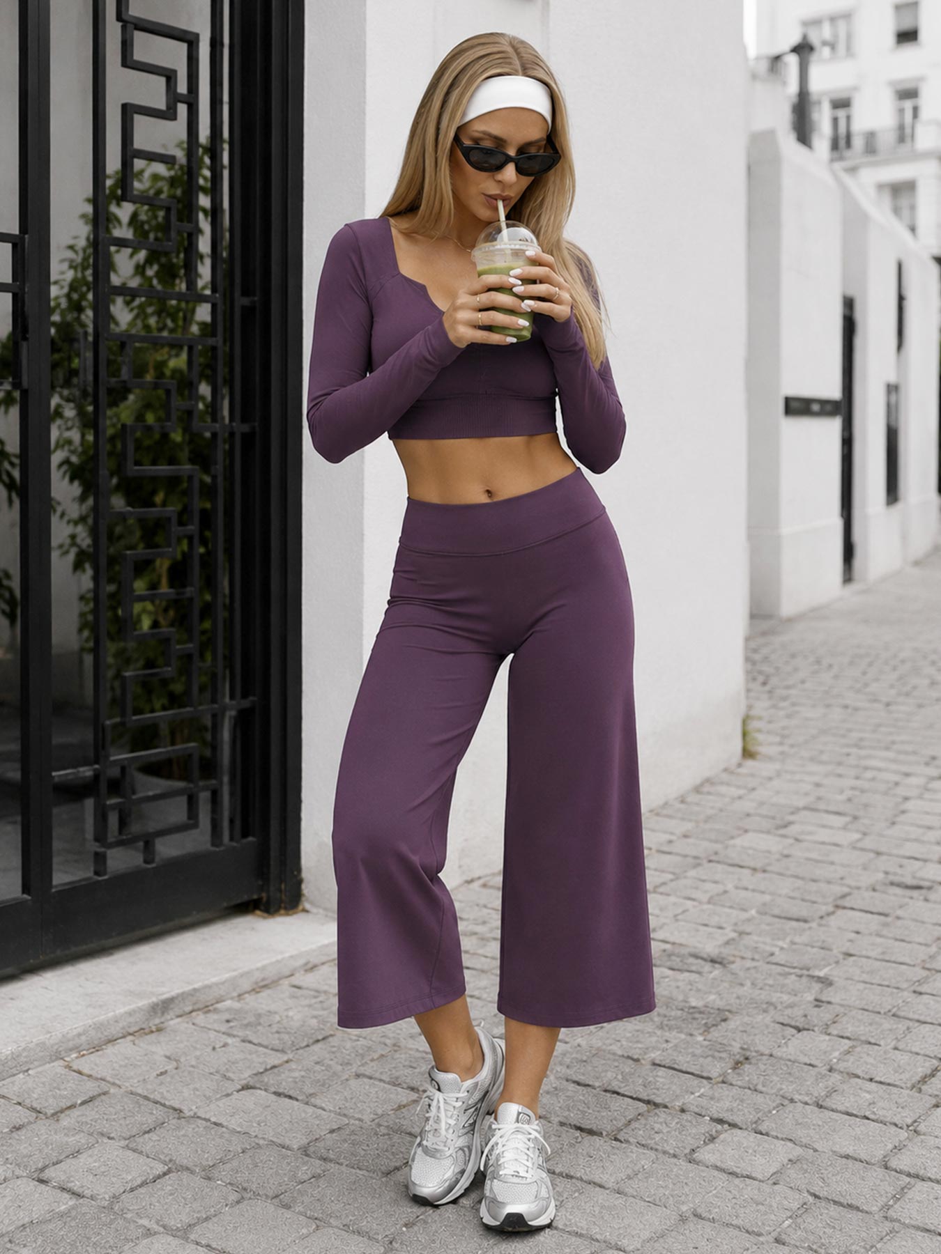 Yeoreo Samyer 21" Low Rise Wide Leg Capri Pants