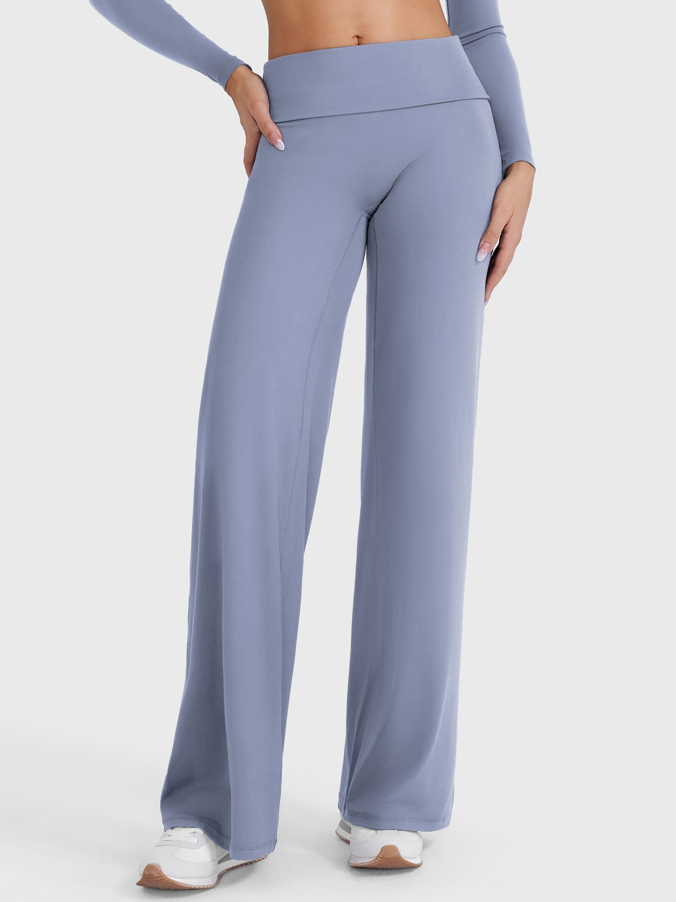 Yeoreo Eddiy 31.5" Fold Over Straight Leggings