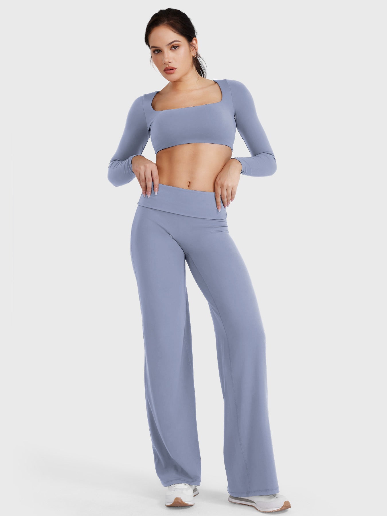 Yeoreo Eddiy 31.5" Fold Over Straight Leggings