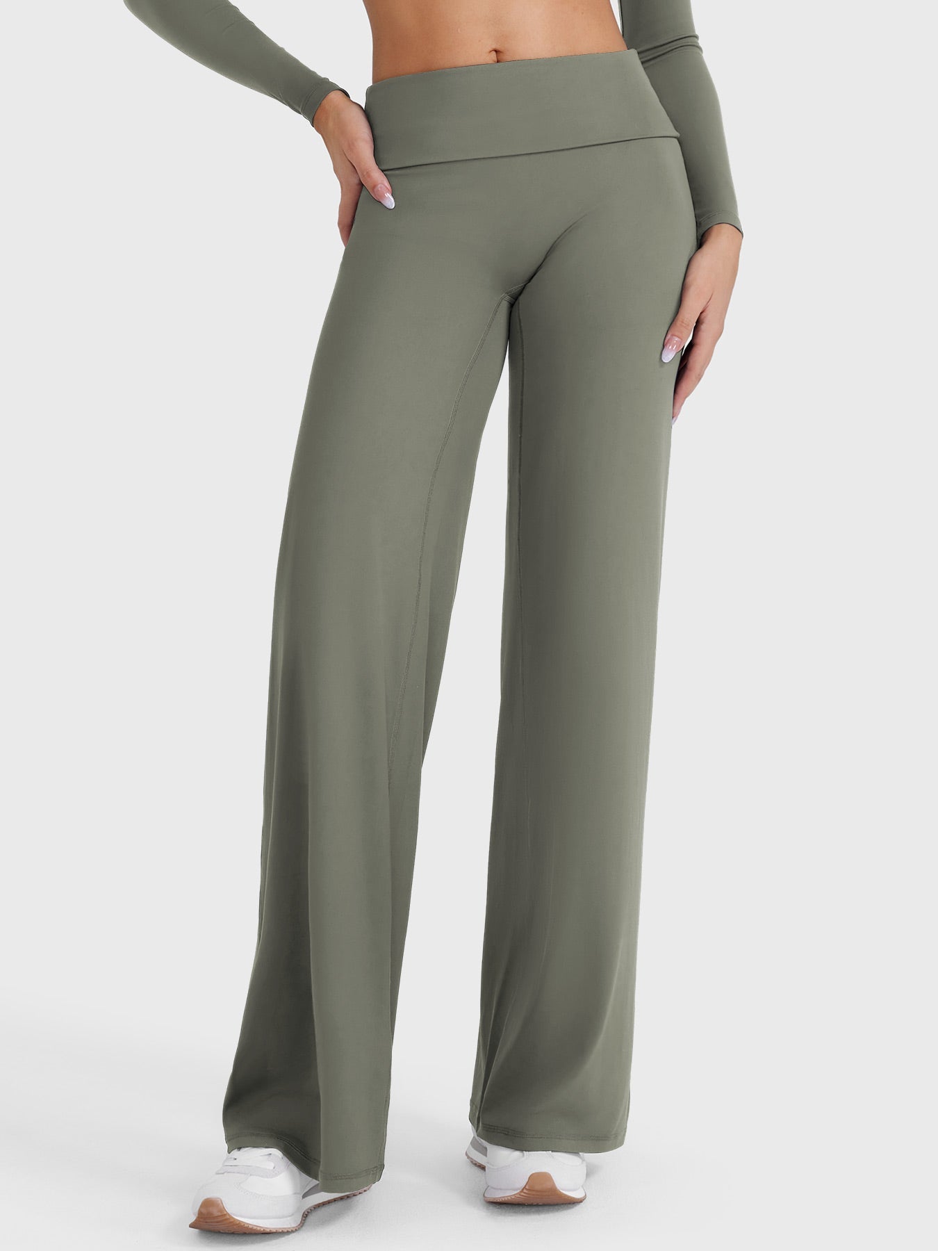 Yeoreo Eddiy 31.5" Fold Over Straight Leggings
