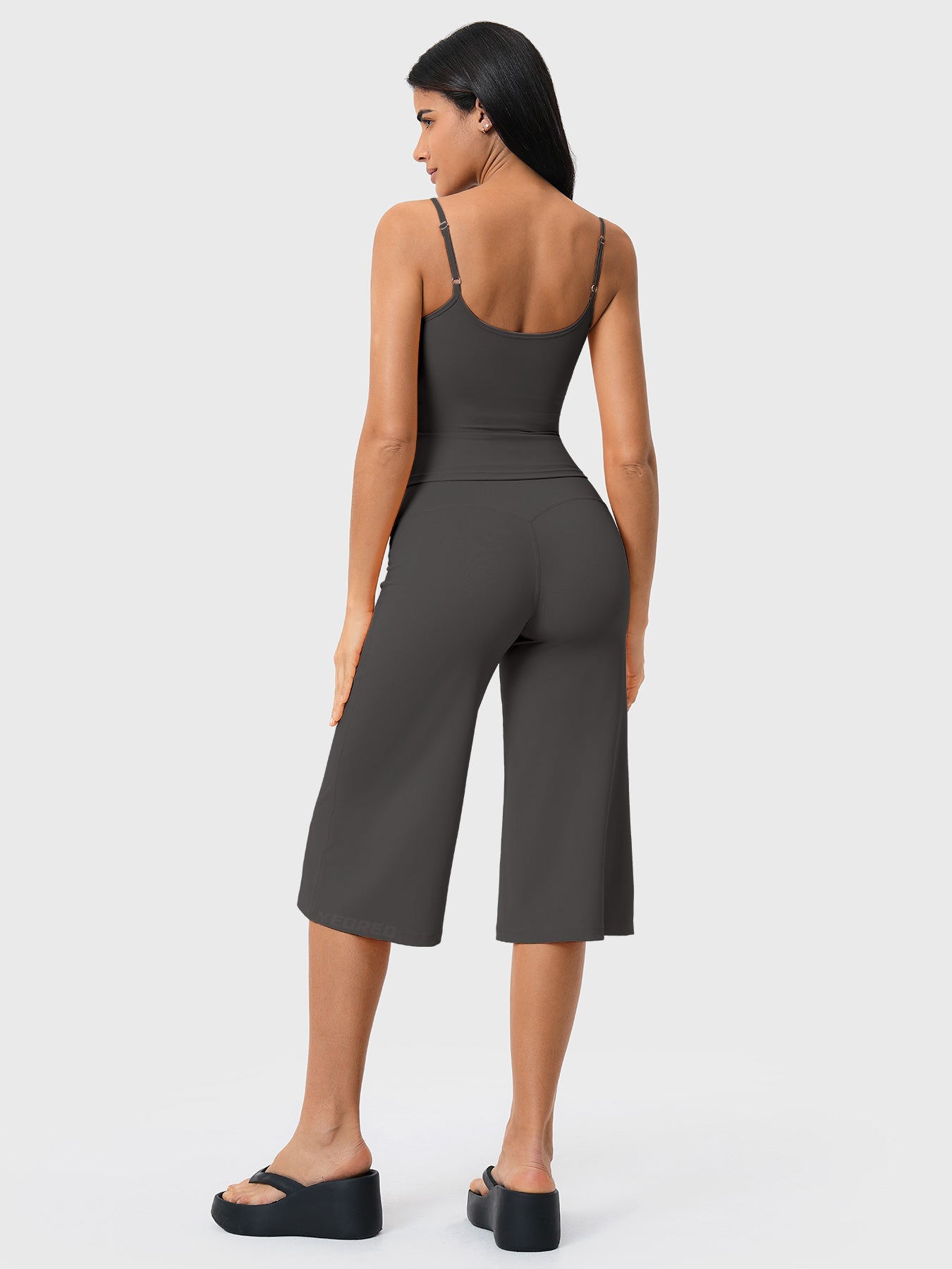 Yeoreo Nyree 21" Low Rise Wide Leg Capri Pants