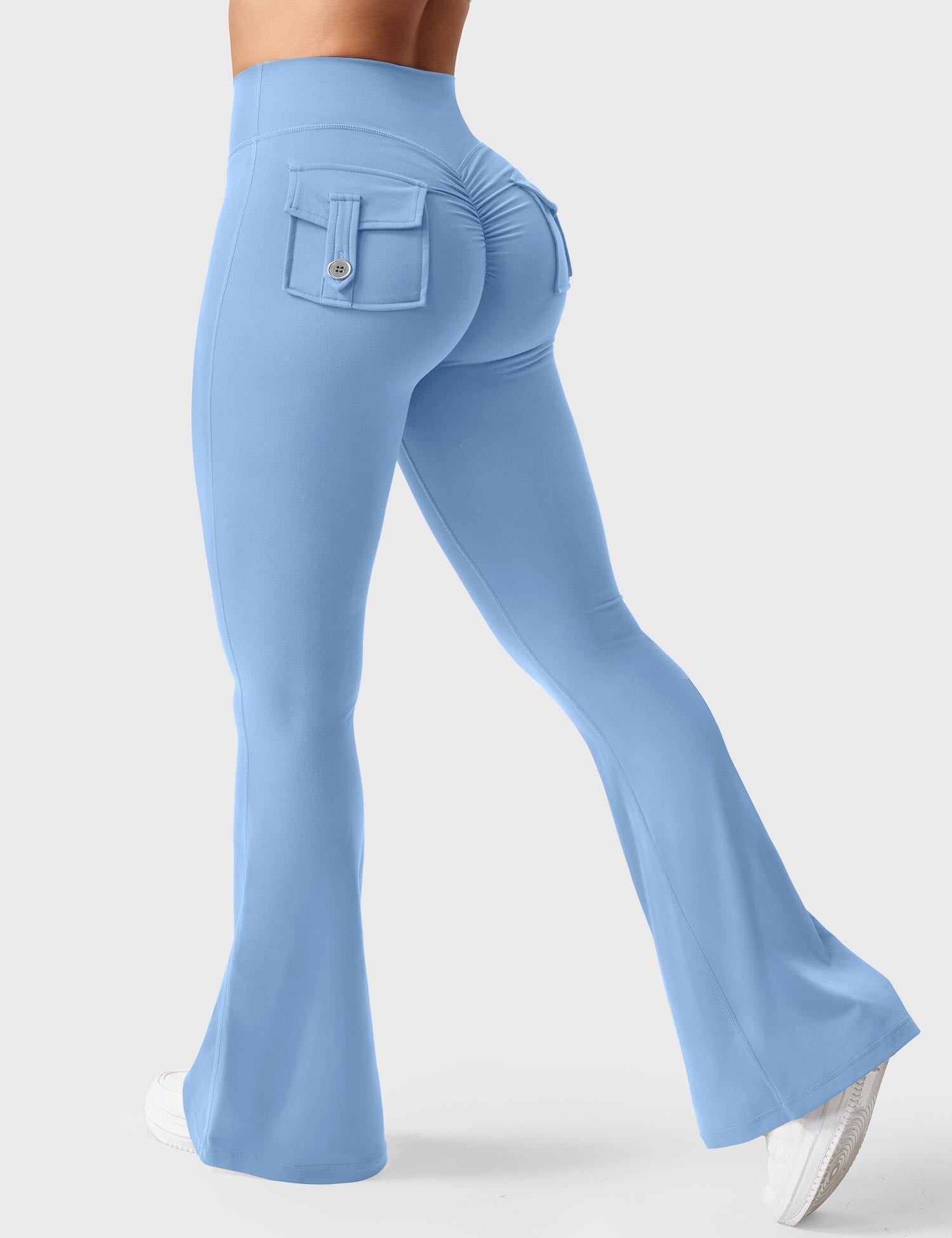 Yeoreo Brittany 30" Flared Leggings with Pockets