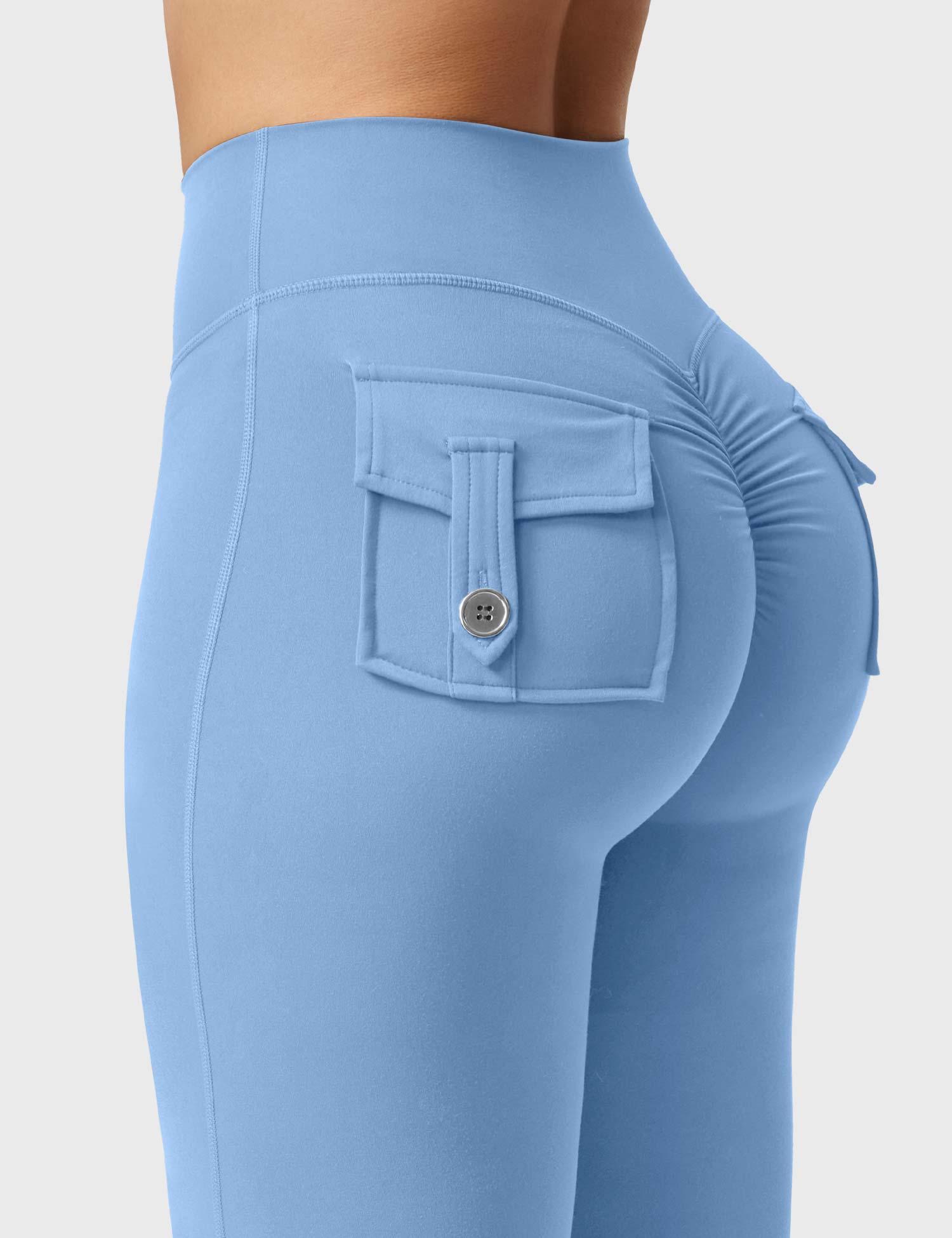Yeoreo Brittany 30" Flared Leggings with Pockets