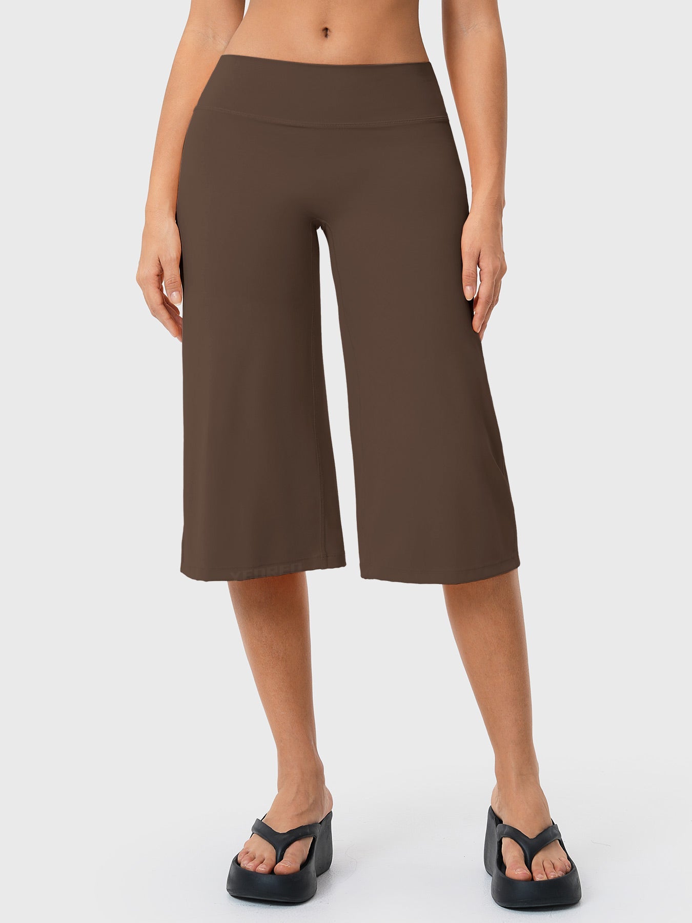 Yeoreo Nyree 21" Low Rise Wide Leg Capri Pants