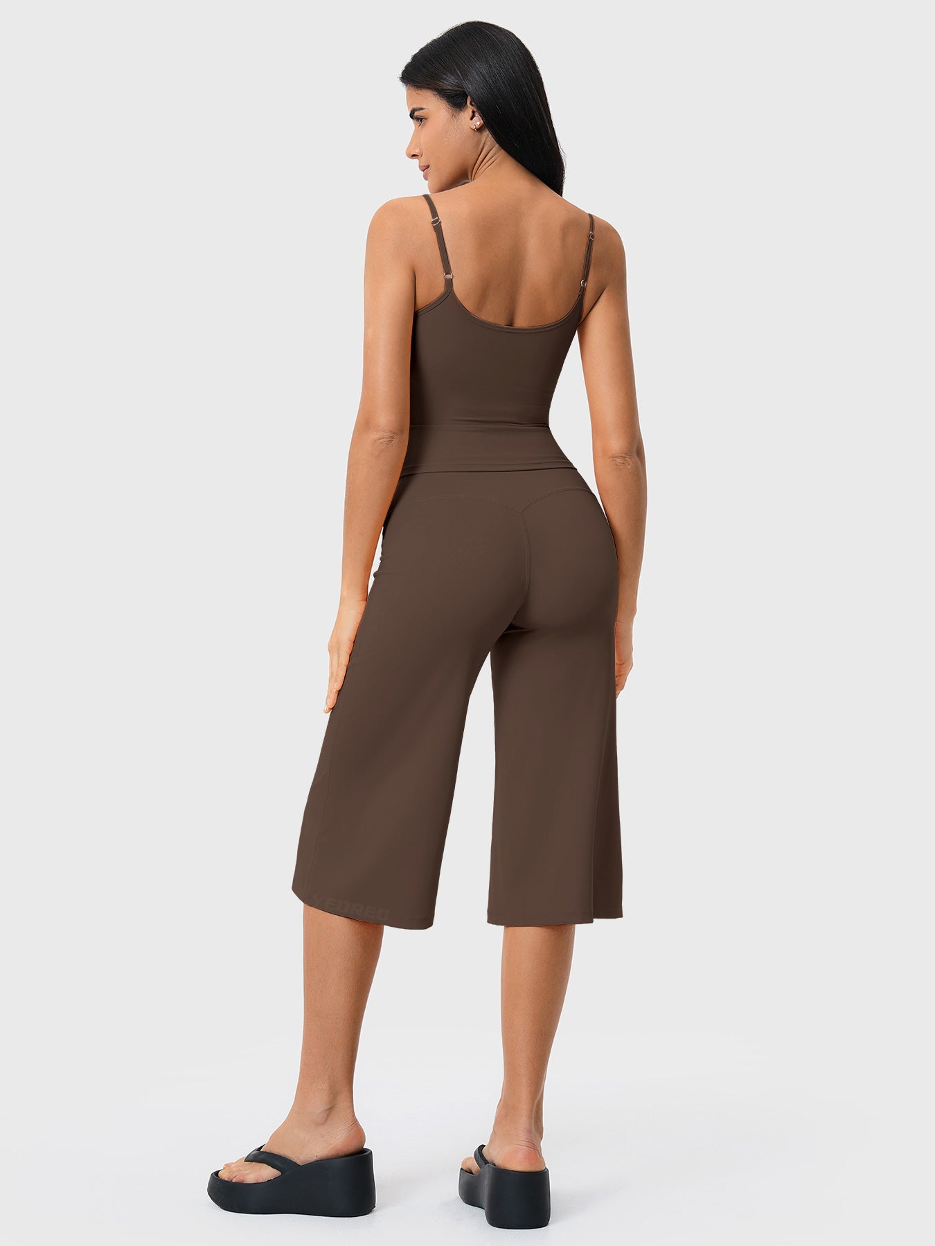 Yeoreo Nyree 21" Low Rise Wide Leg Capri Pants