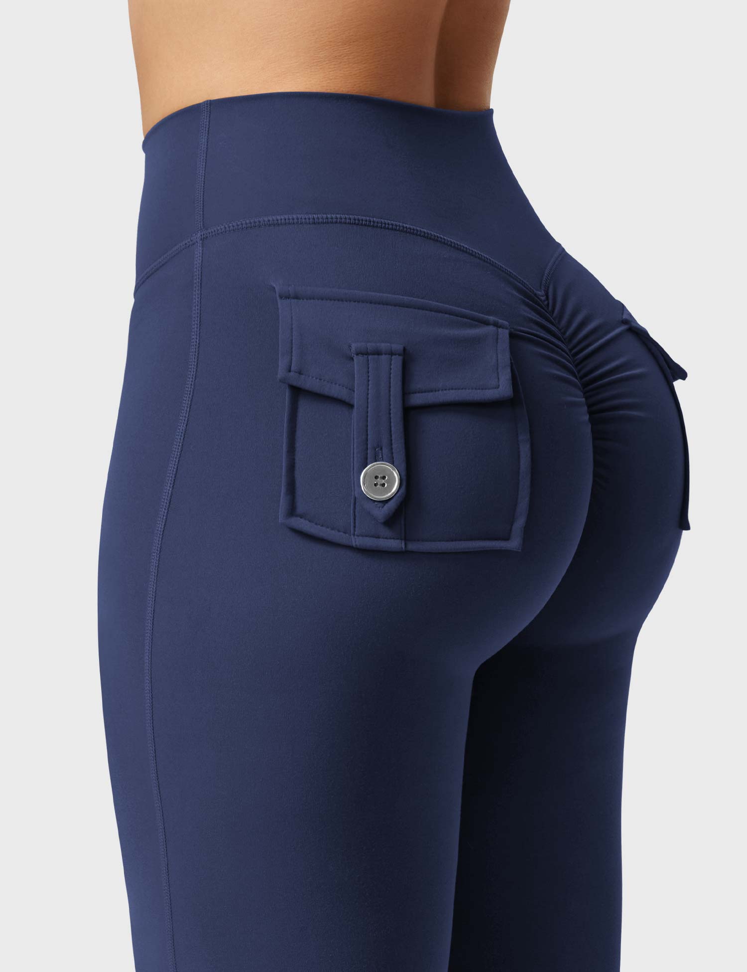 Yeoreo Brittany Flared Leggings with Pockets